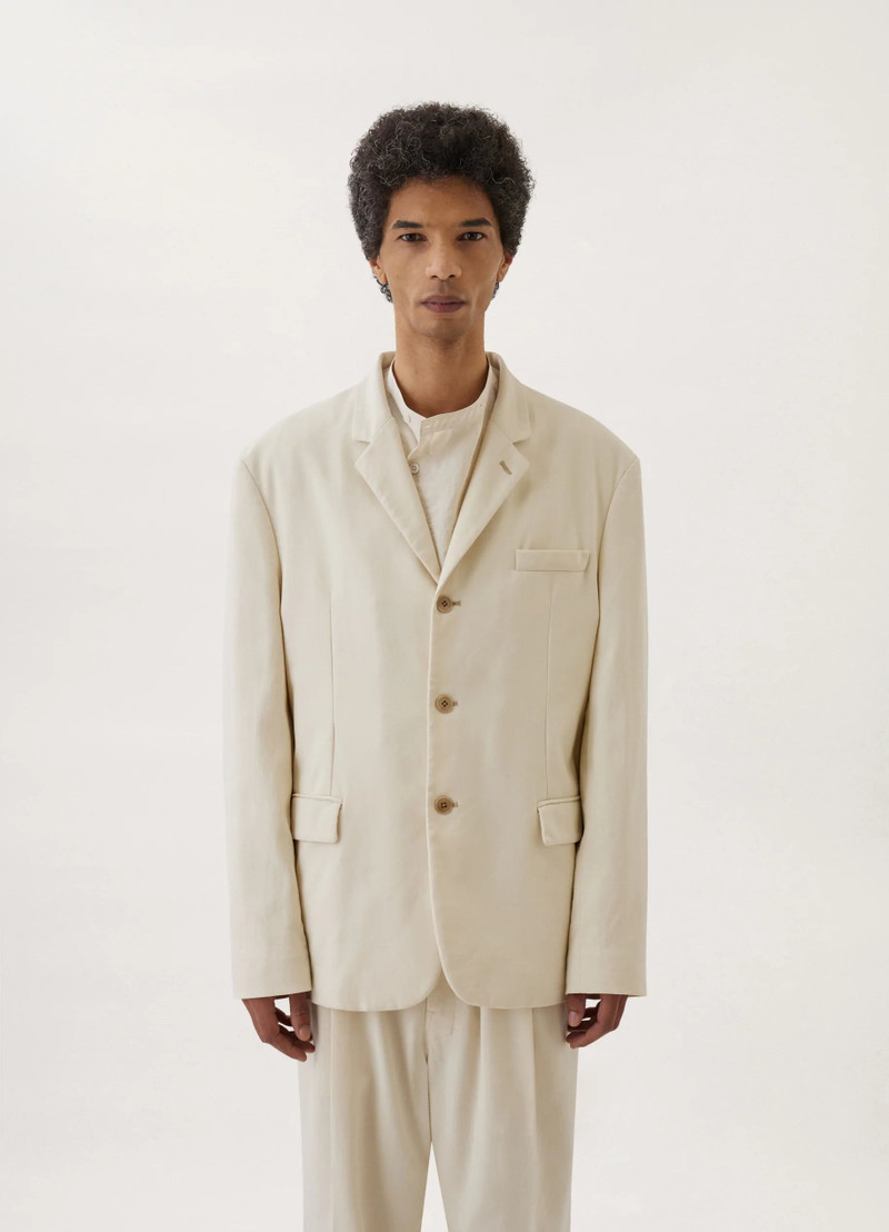 る*り様 LEMAIRE 3 buttons Jacket Lemaire 3 BUTTONS JACKET COTTON VISCOSE | REVERSIBLE