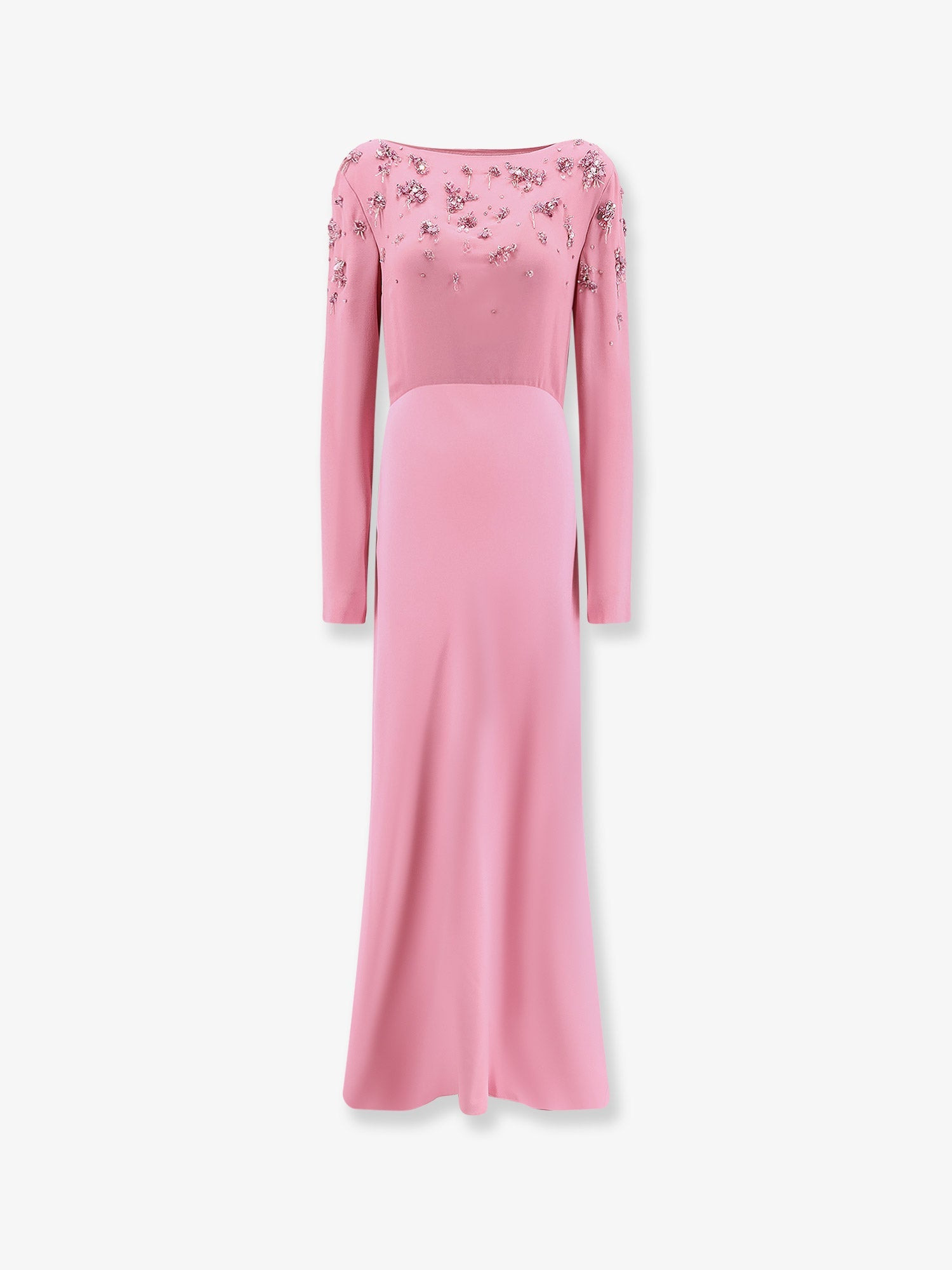 ALBERTA FERRETTI - Alberta Ferretti Viscose Long Dress With Silk Top With Sequins - 1