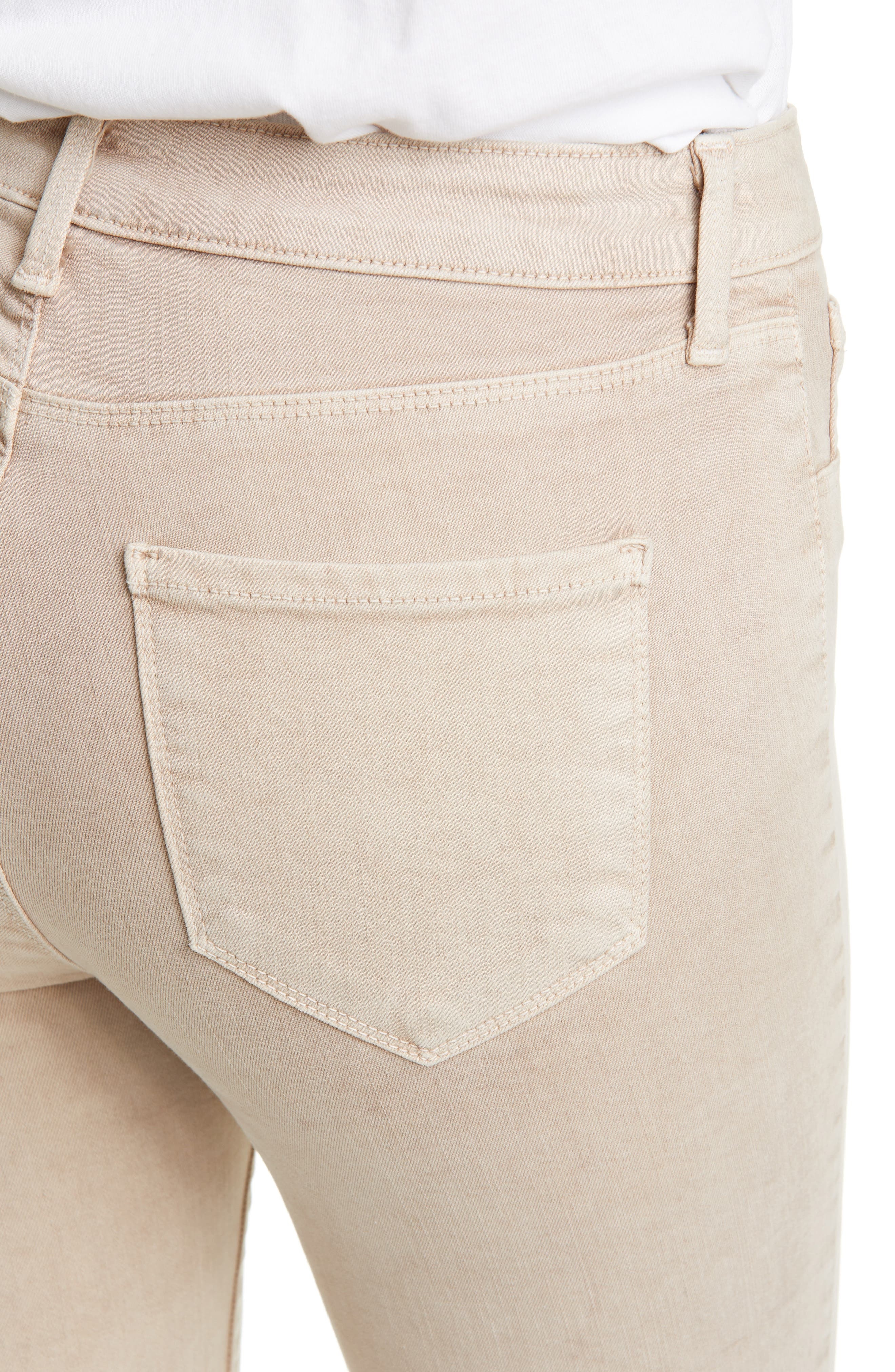 L'AGENCE High Waist Skinny Ankle Jeans in Biscuit at Nordstrom - 4