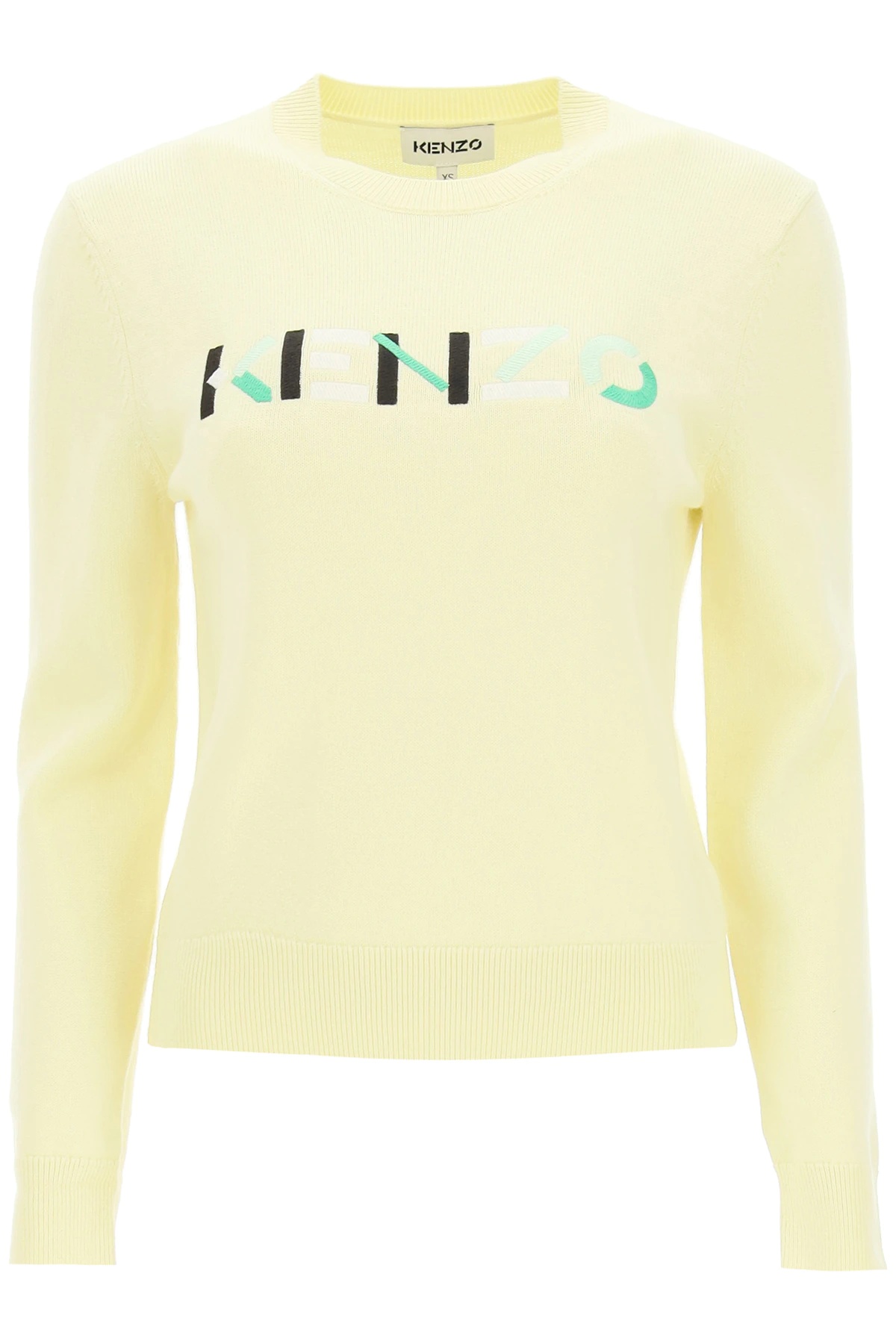 SWEATER WITH MULTICOLOR LOGO EMBROIDERY - 1