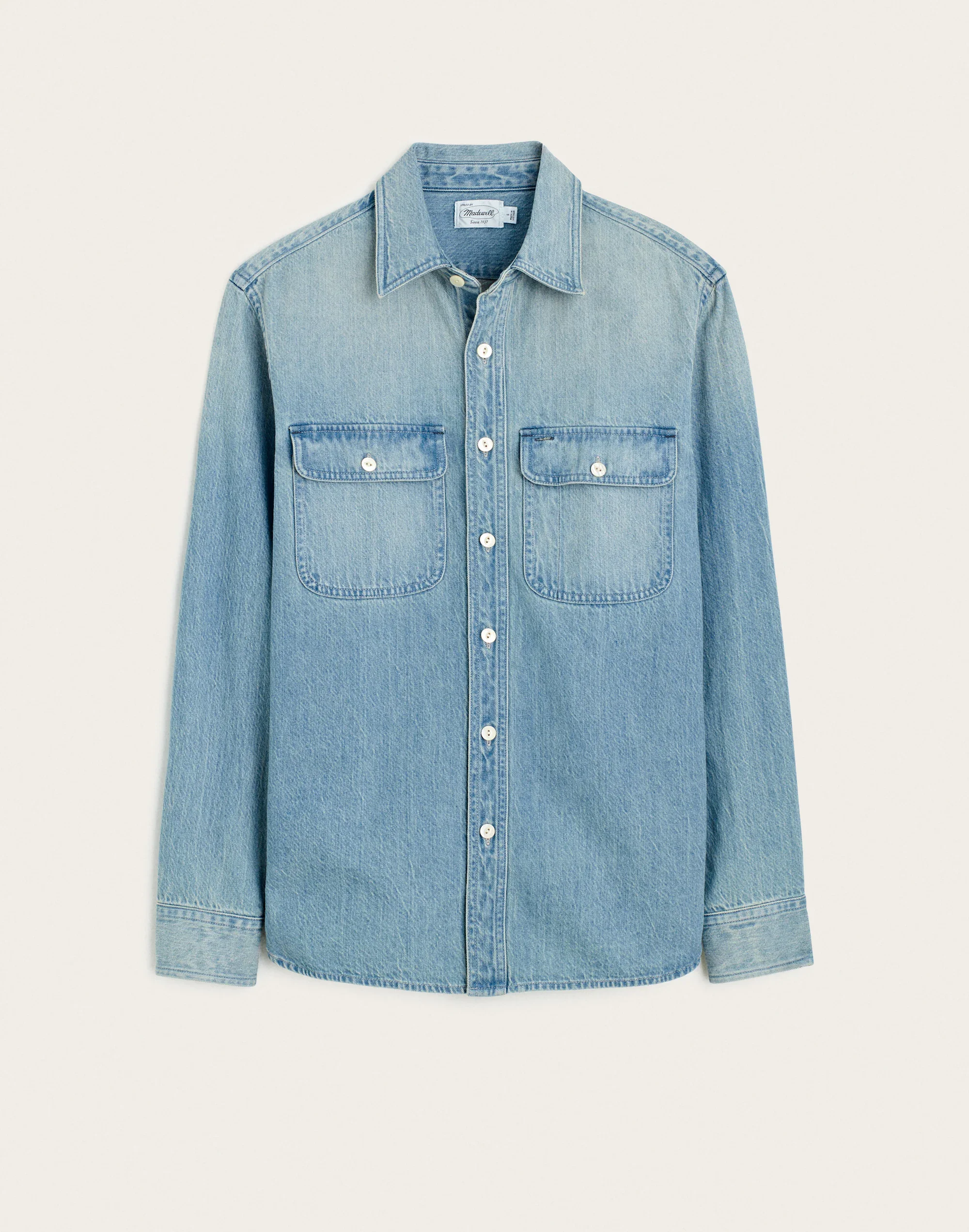 Work Shirt in Softfade Denim - 1