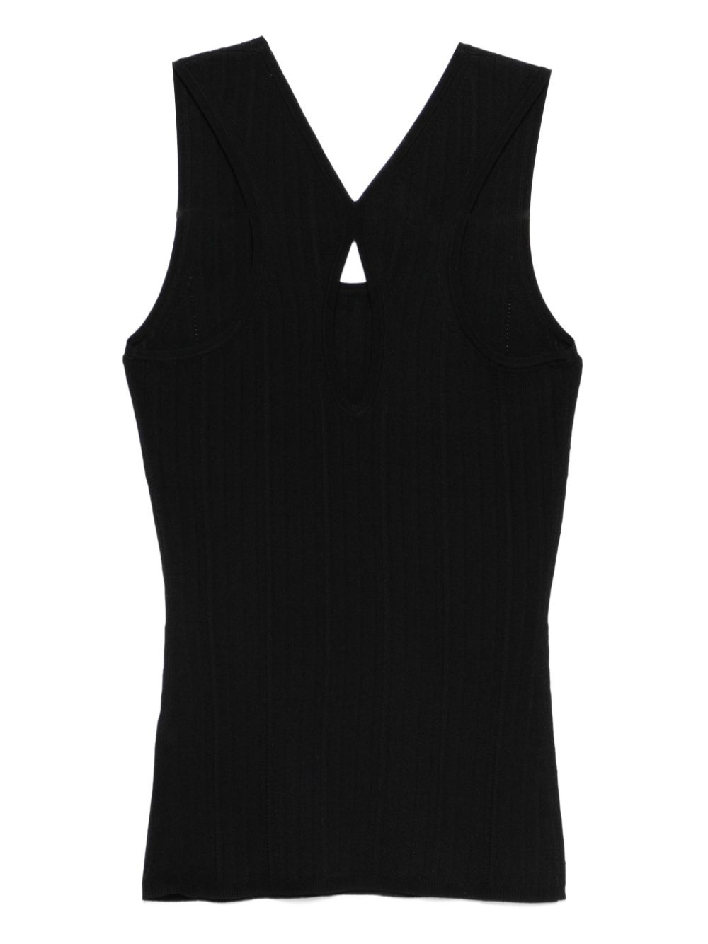keyhole ribbed top - 2