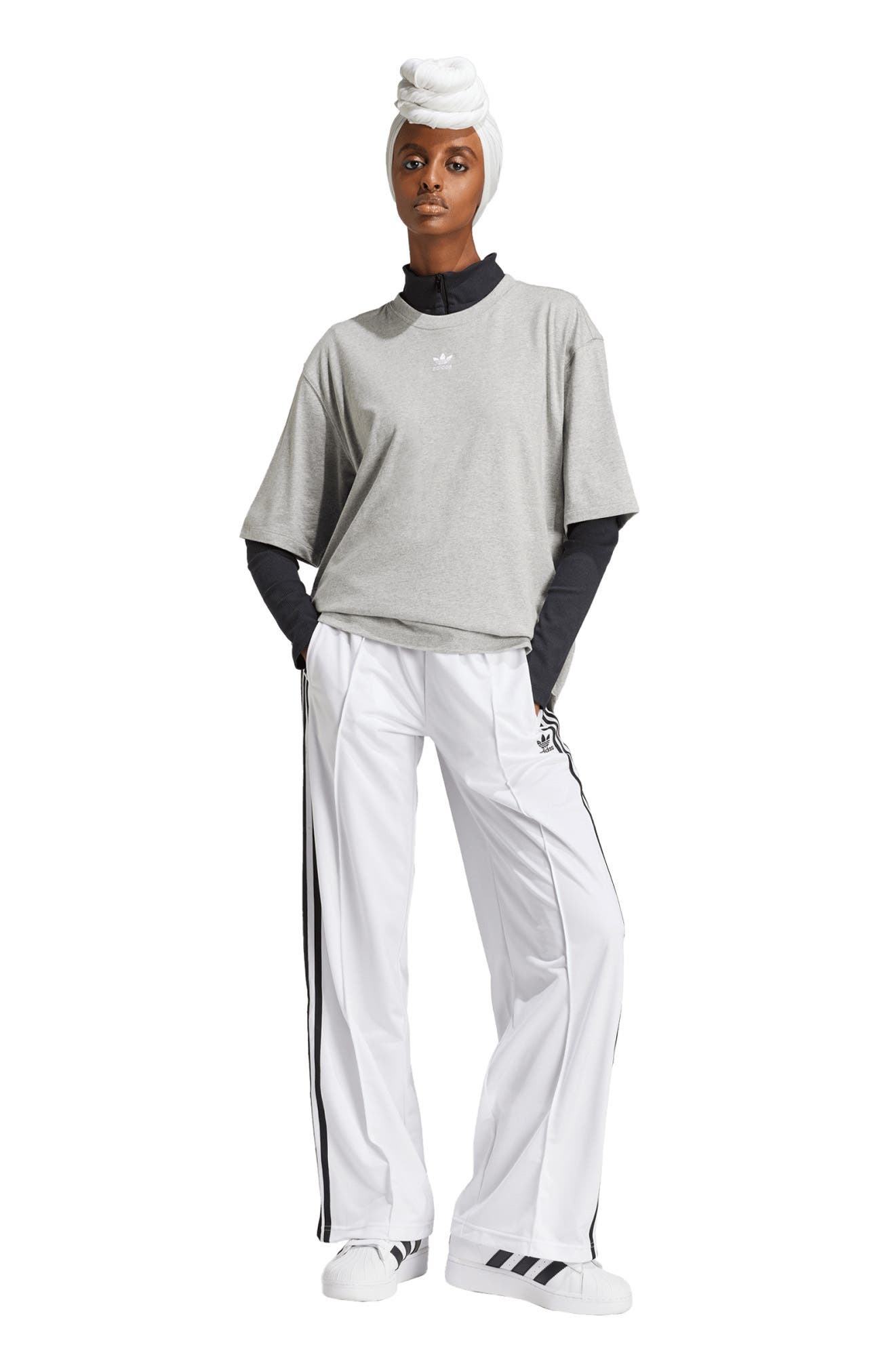 adidas Essentials Lifestyle Trefoil Logo Cotton T-Shirt in Mgreyh at Nordstrom - 5