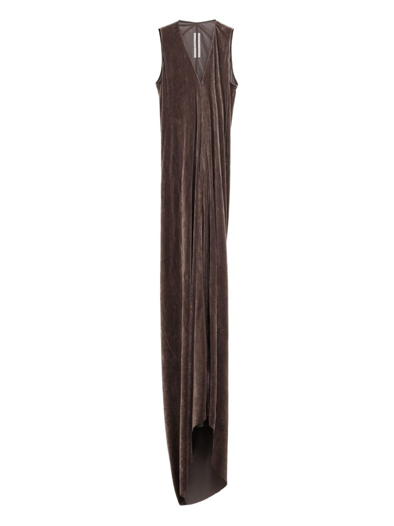 draped velvet dress 1