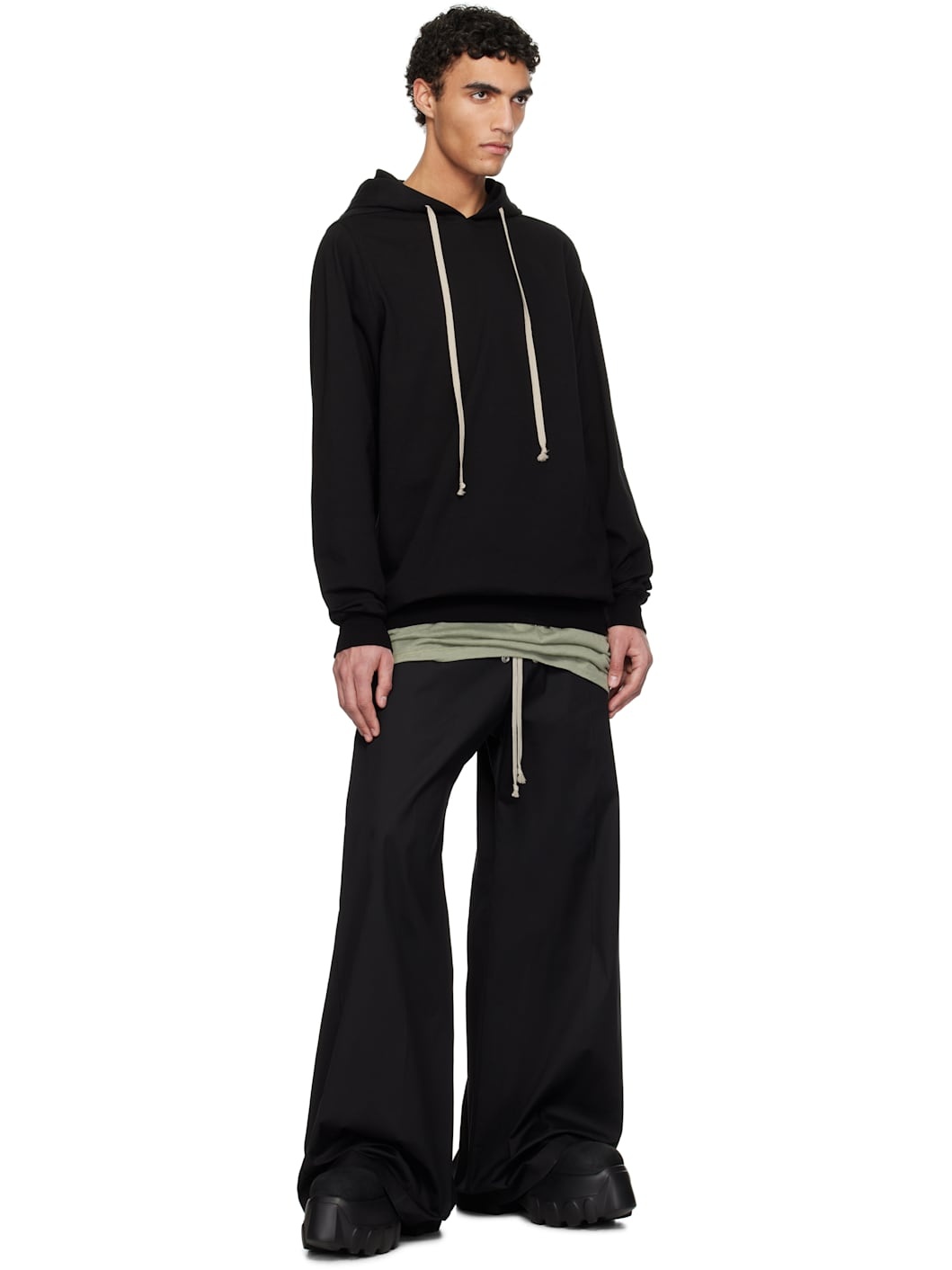 Black Hollywood Heavy Jersey Hoodie - 4