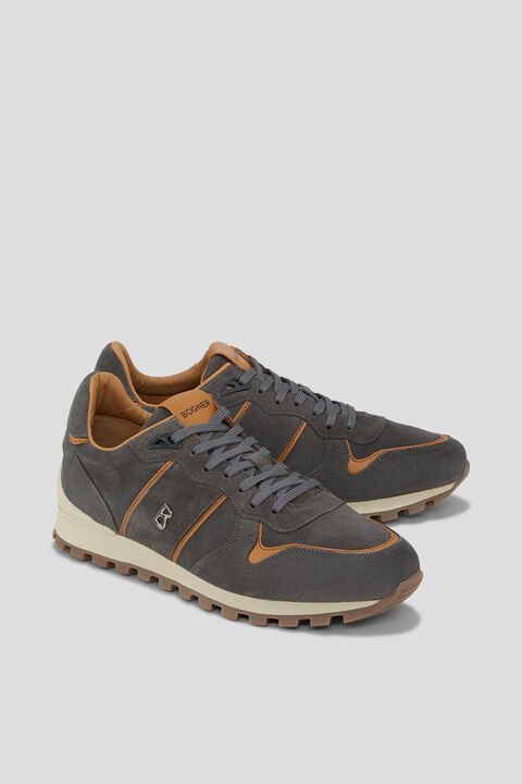 Porto Sneaker in Gray/Camel - 3