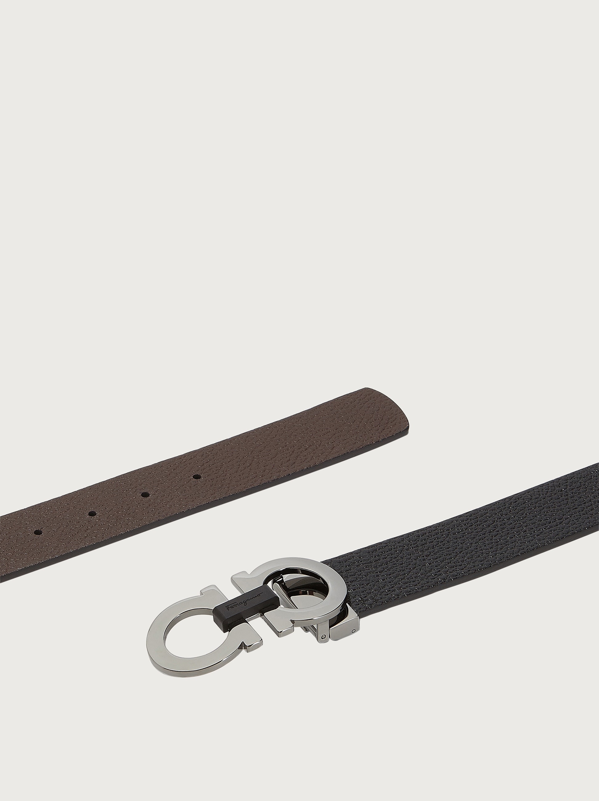 Reversible and adjustable Gancini belt - 2