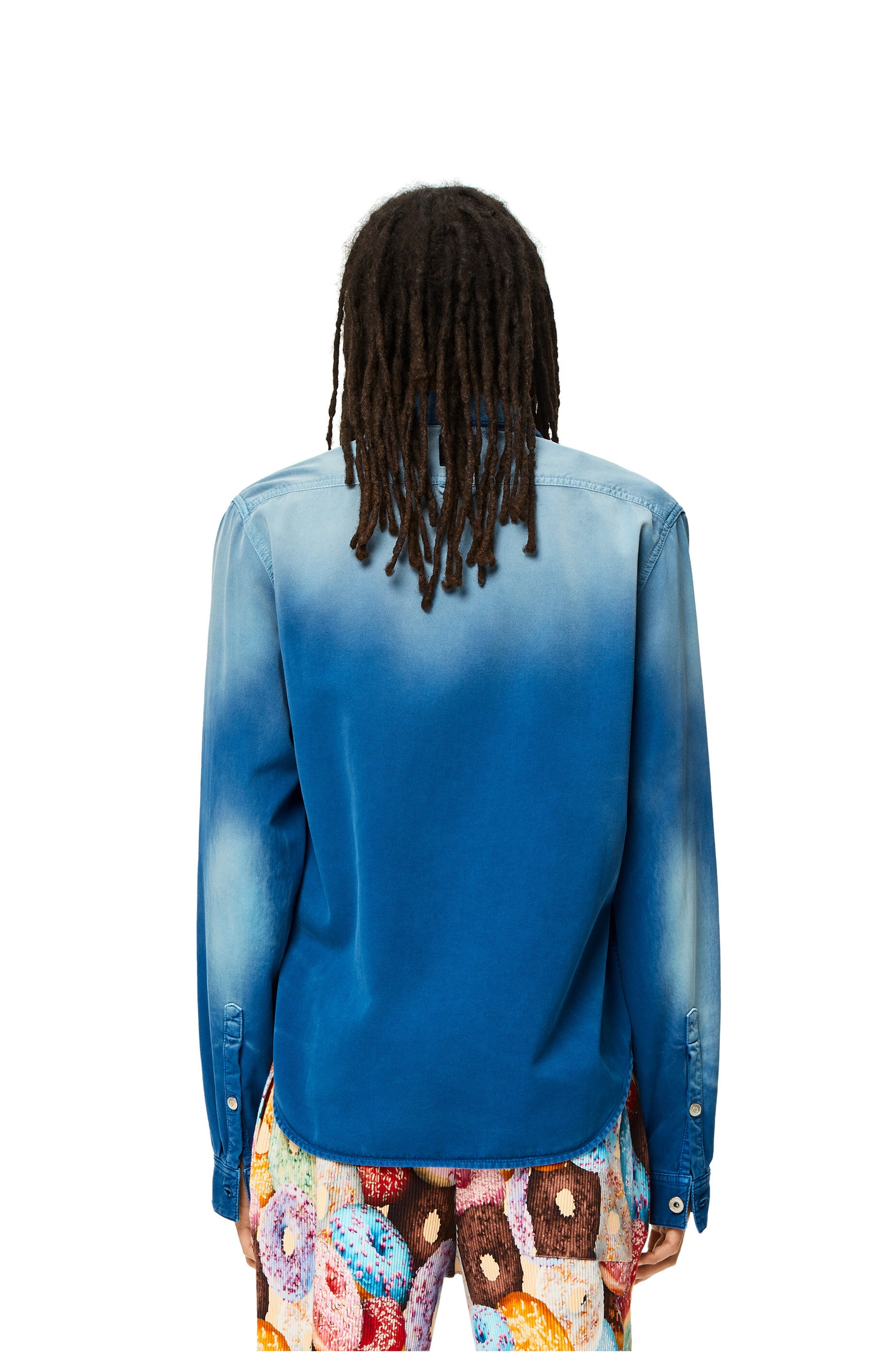 Overshirt in sunbleach denim - 4