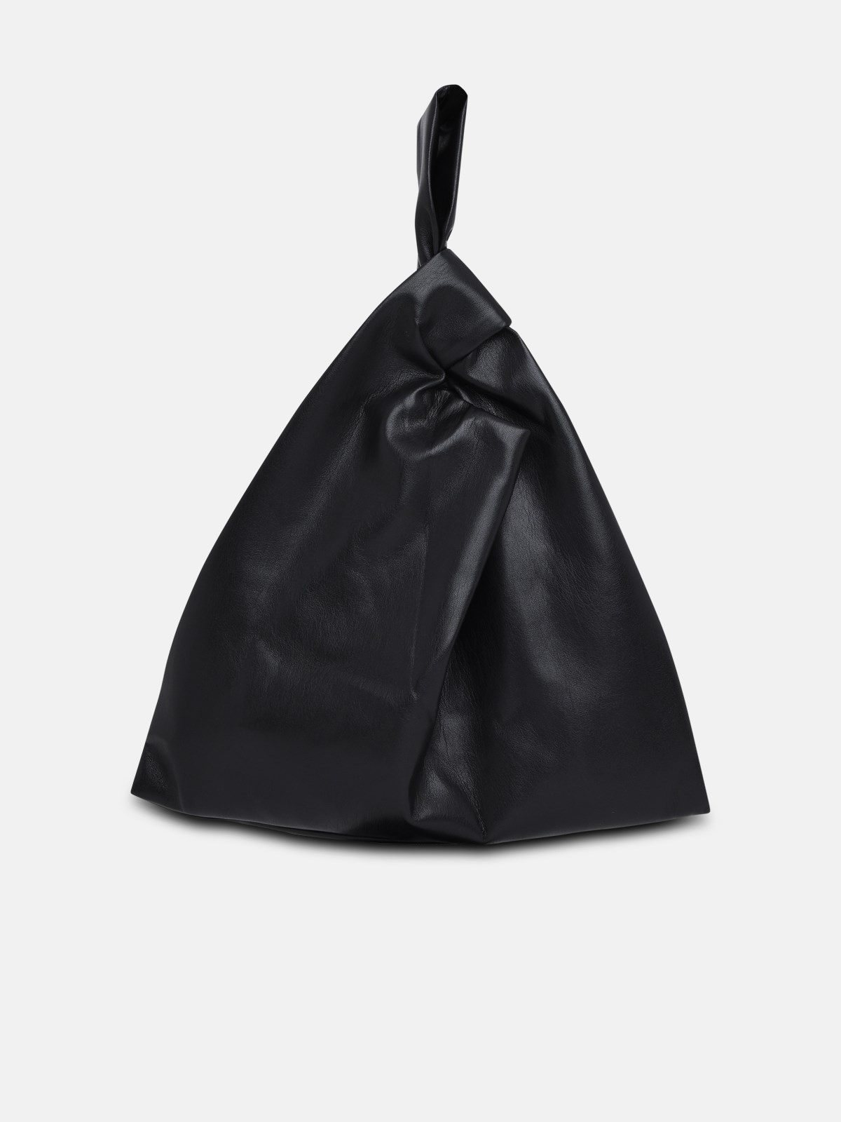 BLACK VEGAN LEATHER JEN BAG - 3