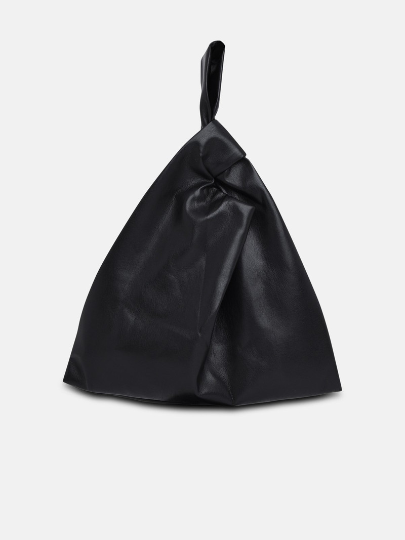 BLACK VEGAN LEATHER JEN BAG 3