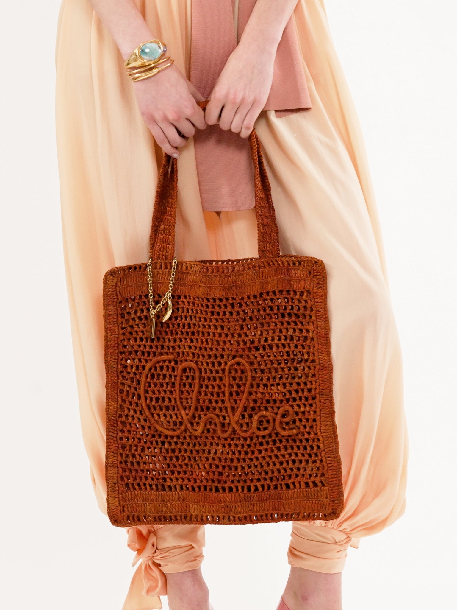 SUMMER BANANA TOTE BAG IN RAFFIA - 4