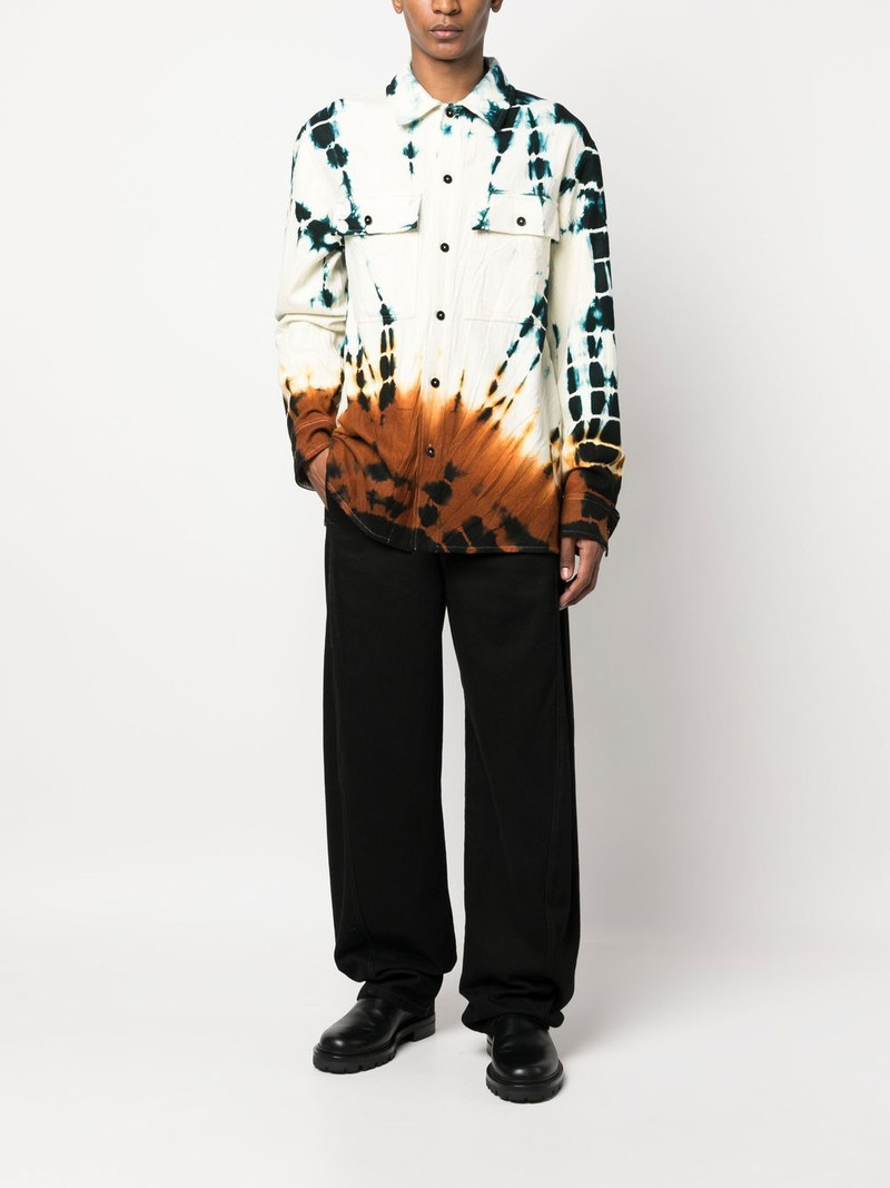 Jil Sander tie-dye chest pocket shirt outlook
