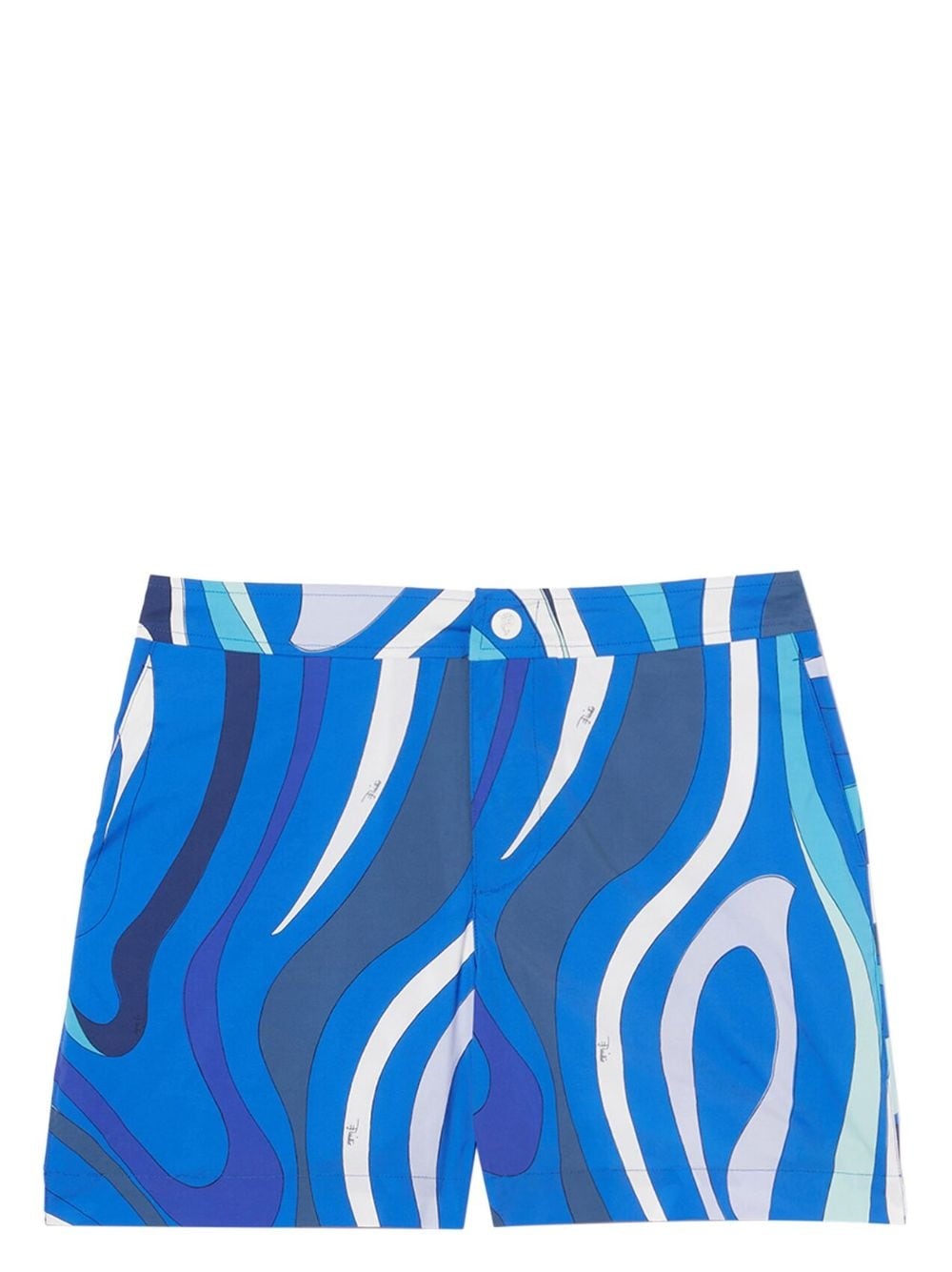 Marmo-print swim shorts - 1