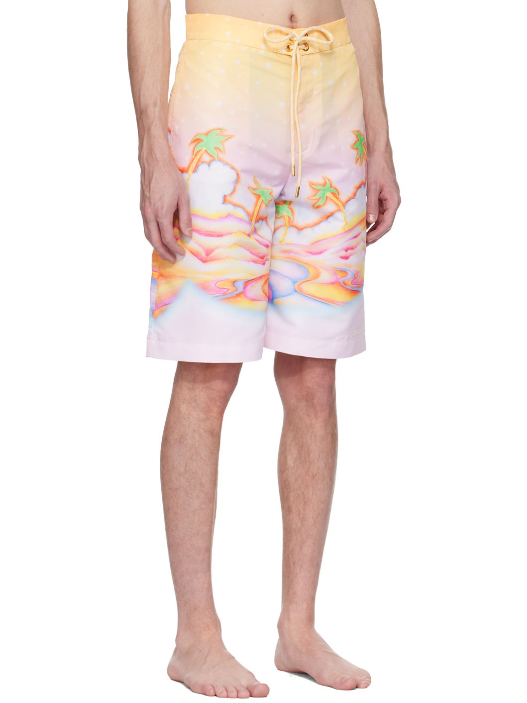 Multicolor Psychedelic Nirvana Swim Shorts - 2