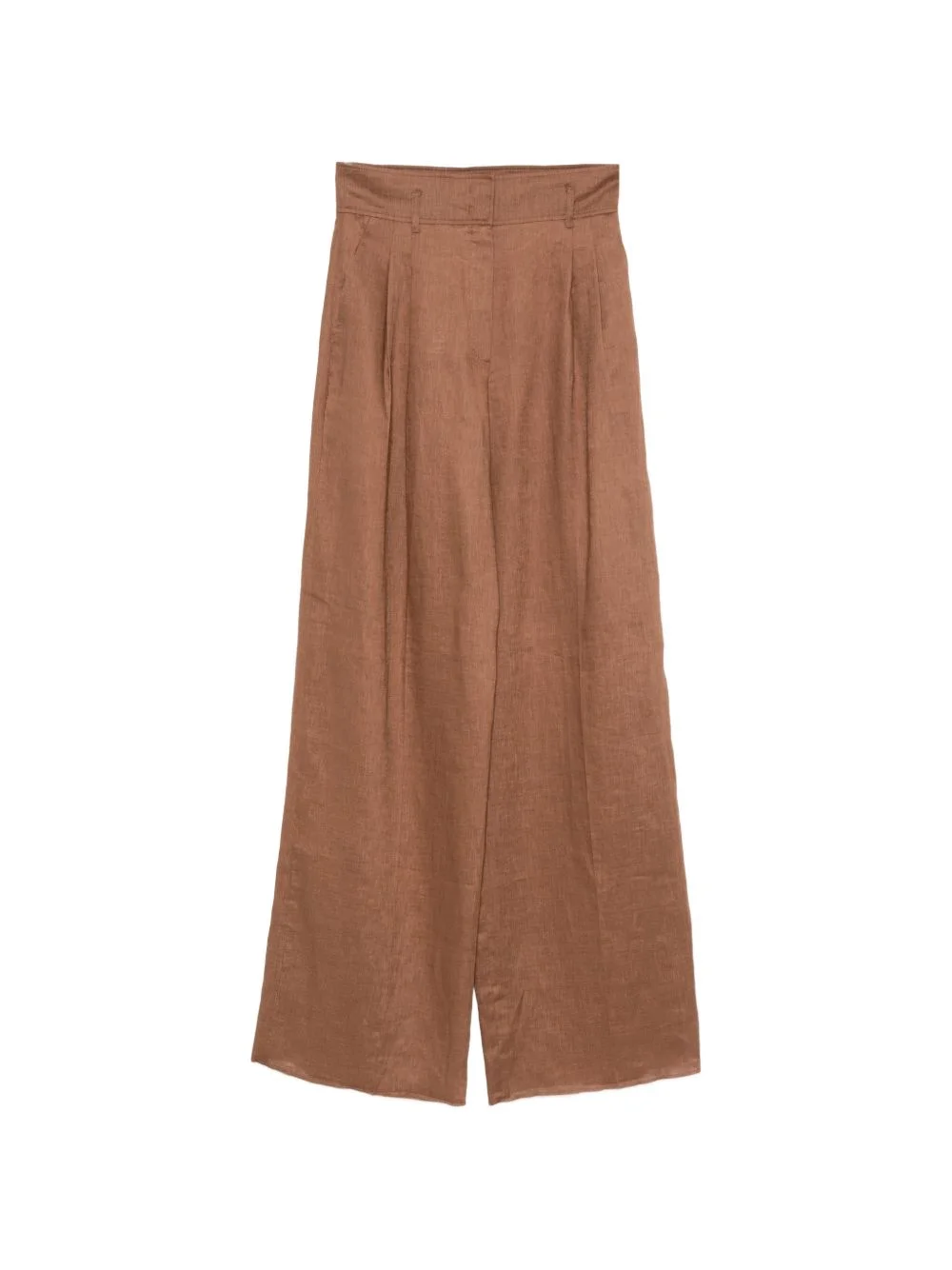 Tmateria pleated linen trousers - 1