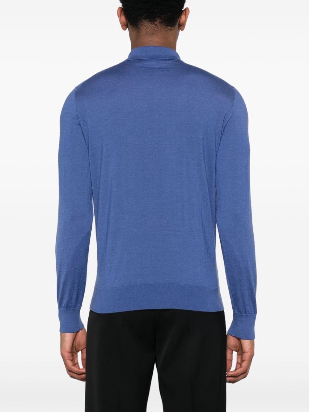 ribbed cashmere-blend polo shirt - 4