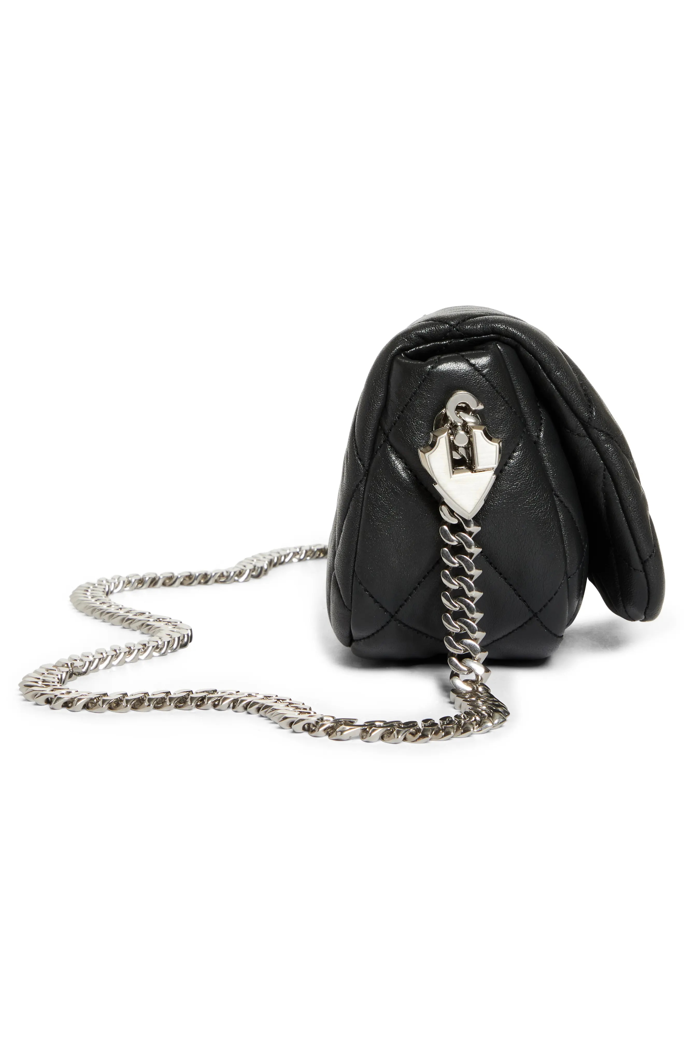 ショルダーバッグ・ポシェット Burberry Ll Sm Shield Chain Flap Qql Burberry Small Shield Quilted Leather Shoulder Bag