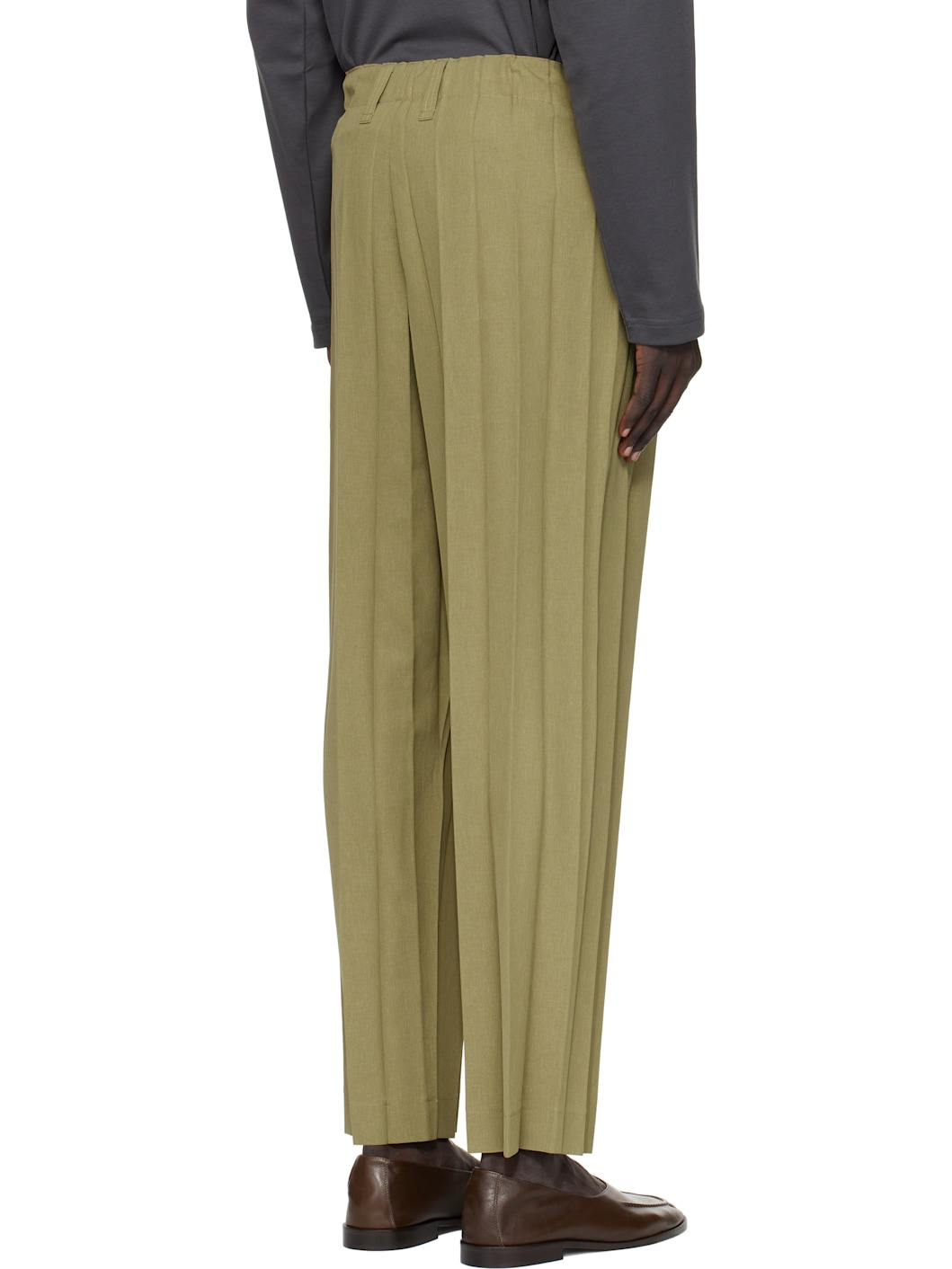 Khaki Edge Ensemble Trousers - 3