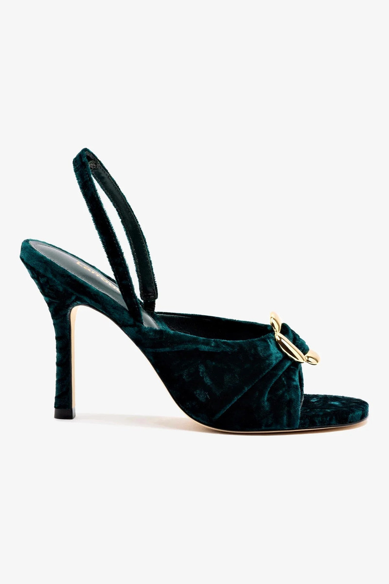 Mayfair Sandal In Jungle Velvet 1