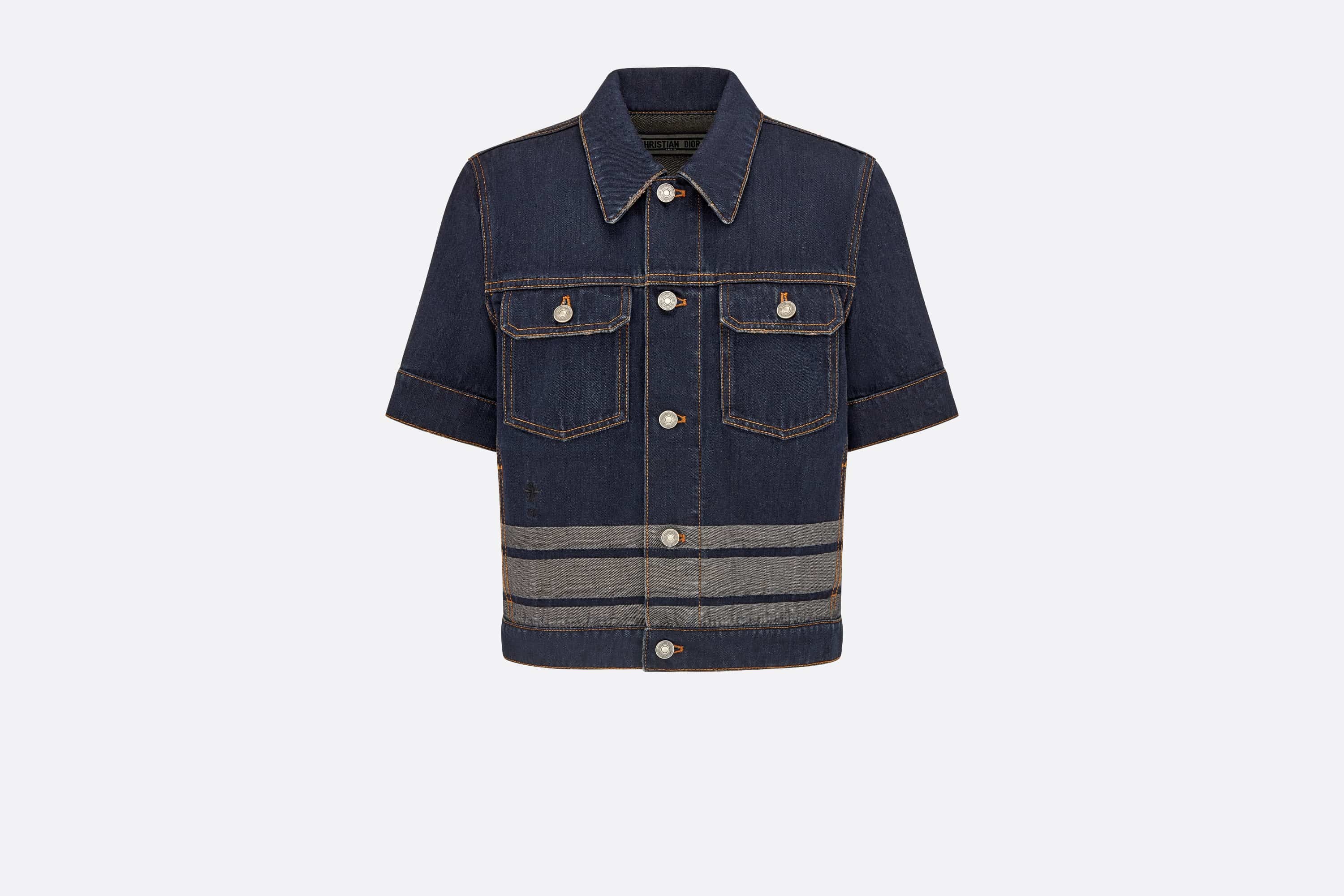 Dior Short-Sleeved Denim Couture Jacket | REVERSIBLE