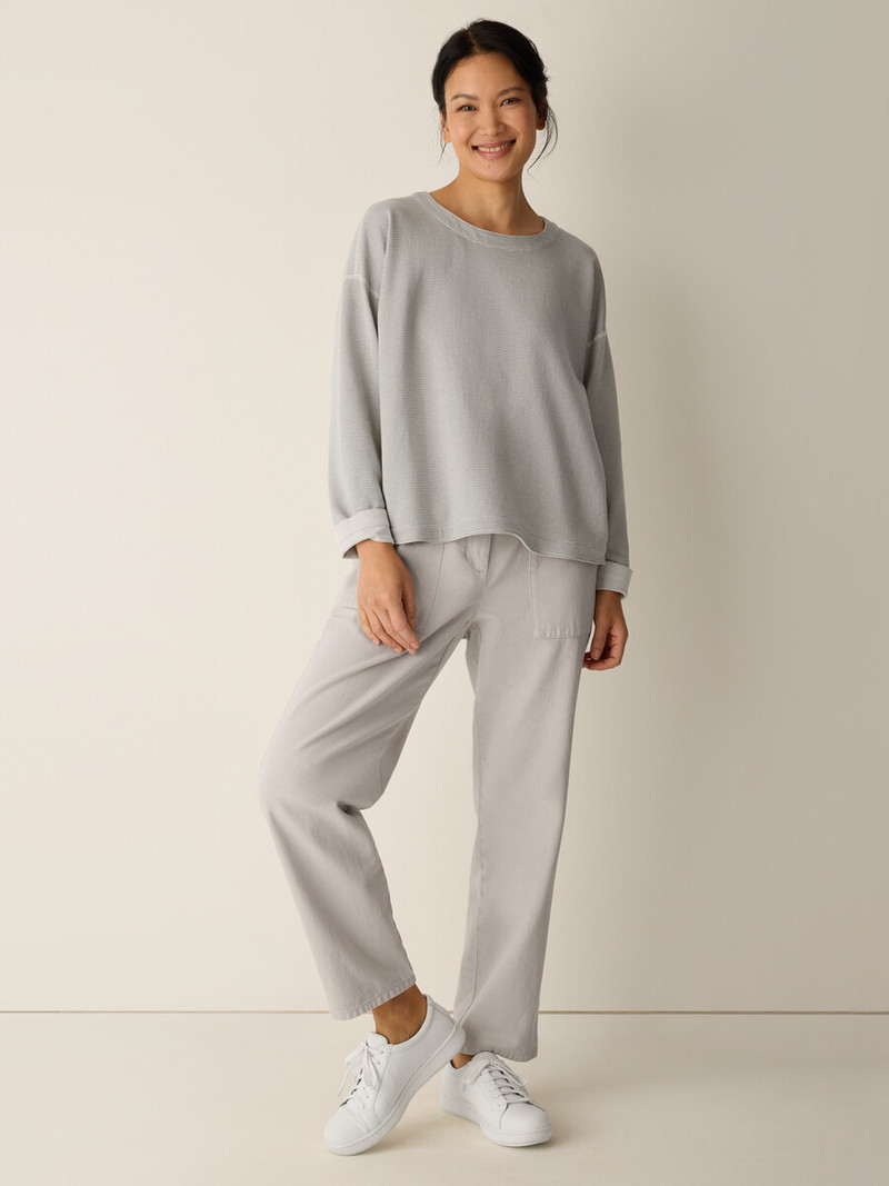 Doubleknit Organic Cotton Stripe Reversible Top 3