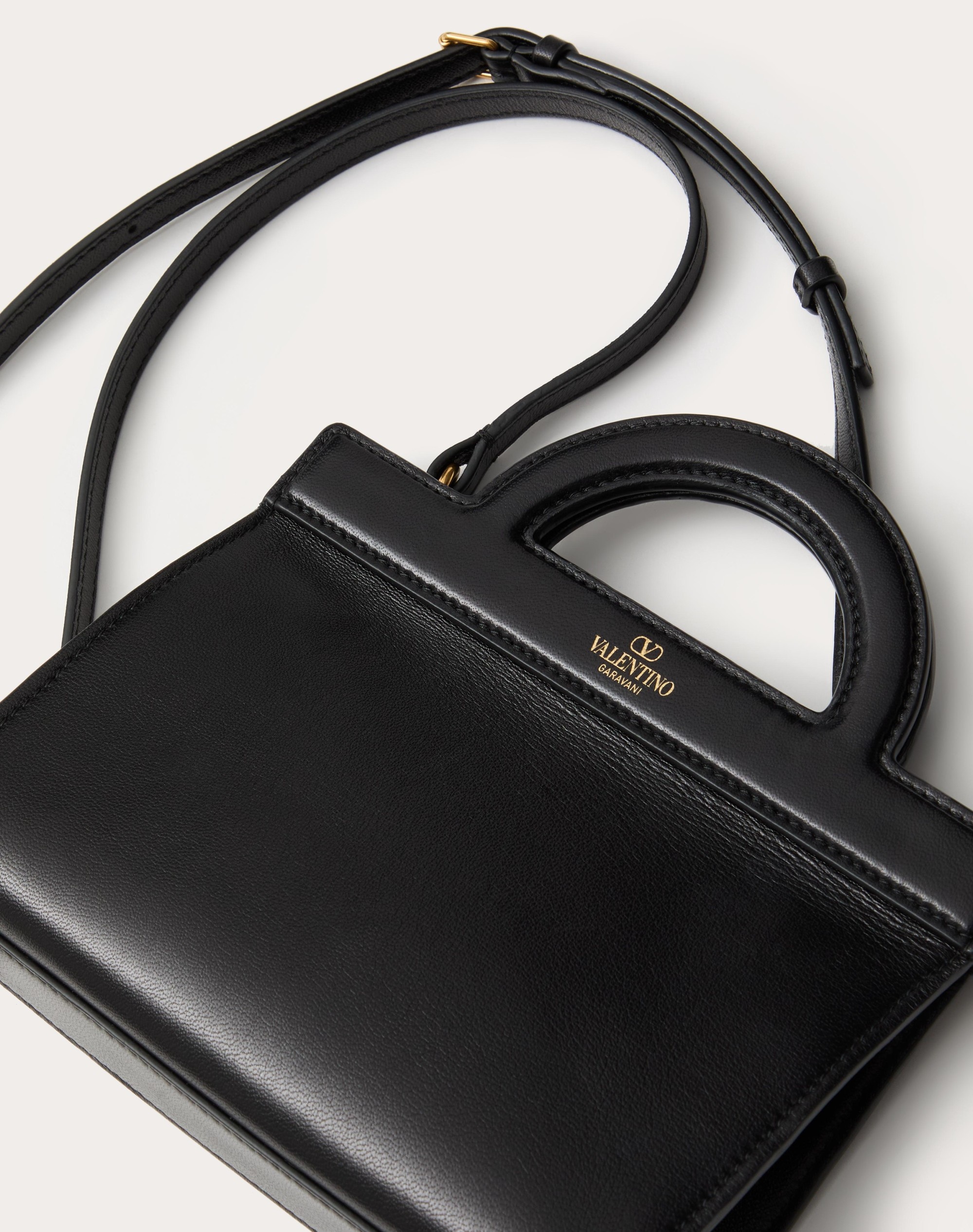 VALENTINO GARAVANI TAGGED MINI CROSS-BODY BAG IN CALFSKIN - 5