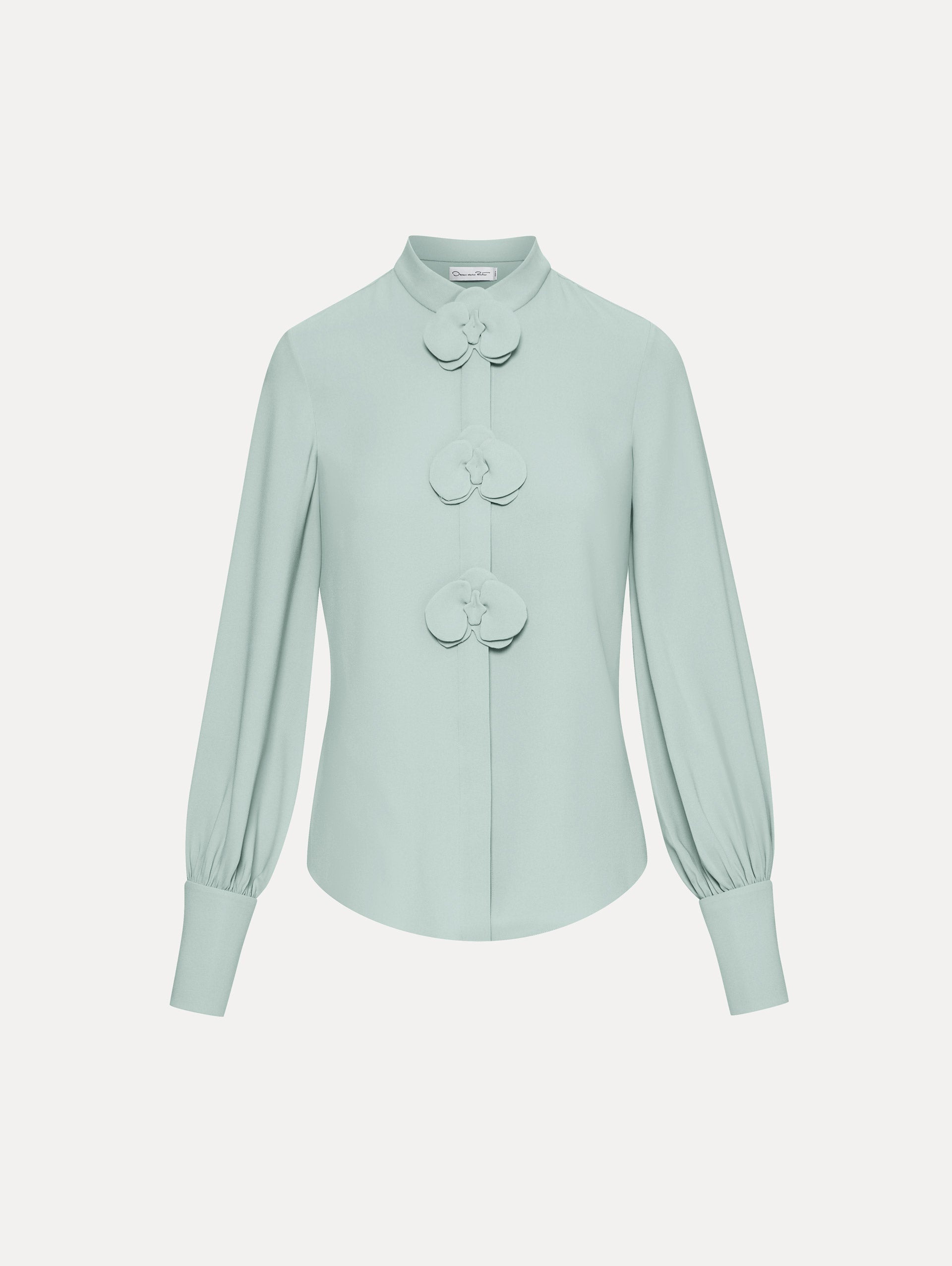 ORCHID SILK GEORGETTE BLOUSE - 1