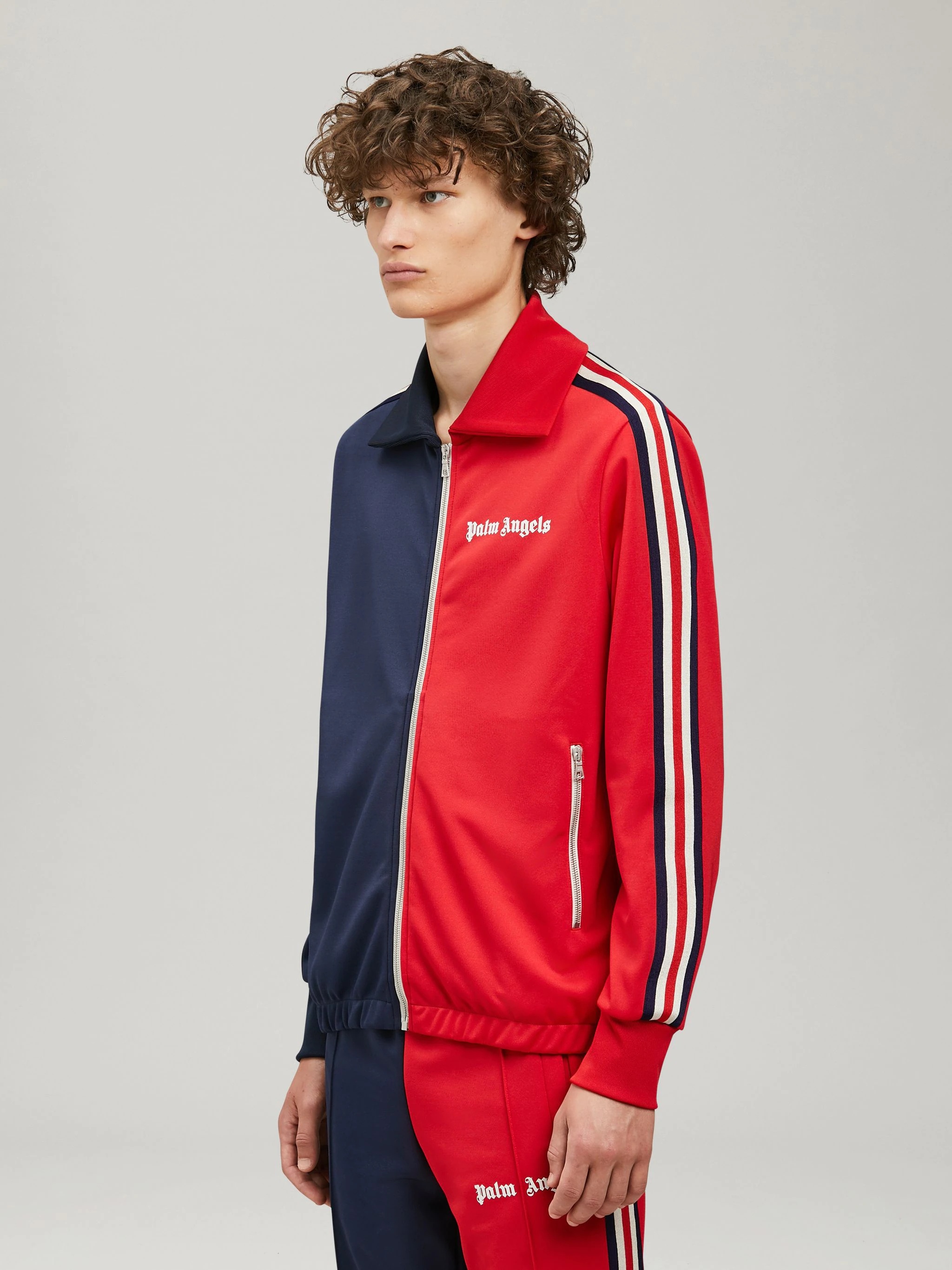 TWO TONE TRACK JACKET - 4
