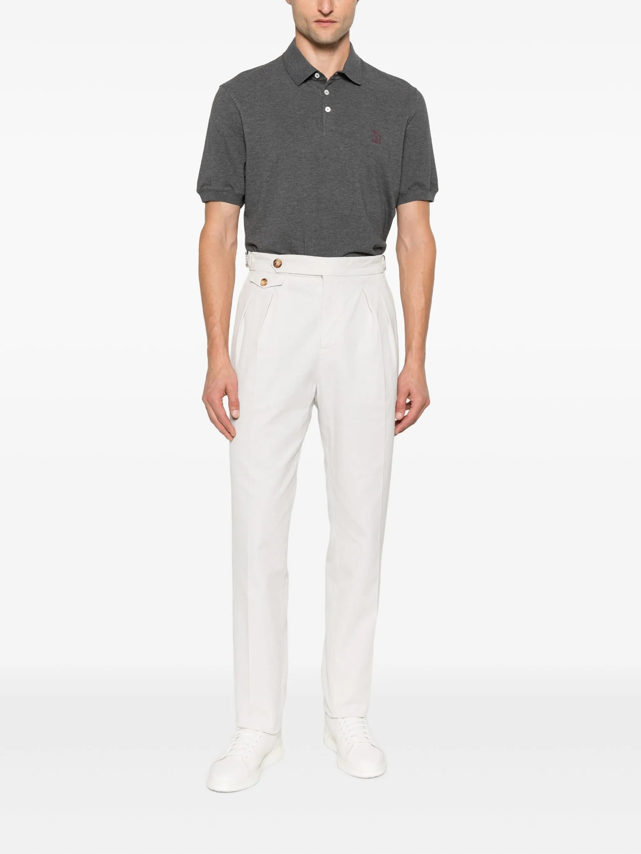Brunello Cucinelli Pleated Button Trousers - 2