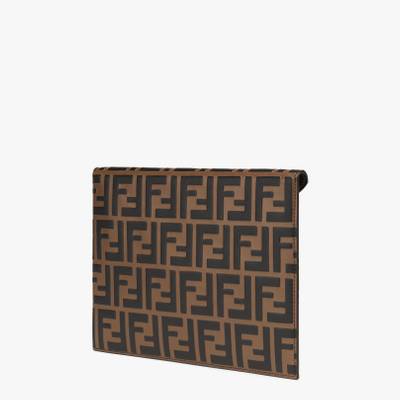FENDI Brown leather pouch outlook