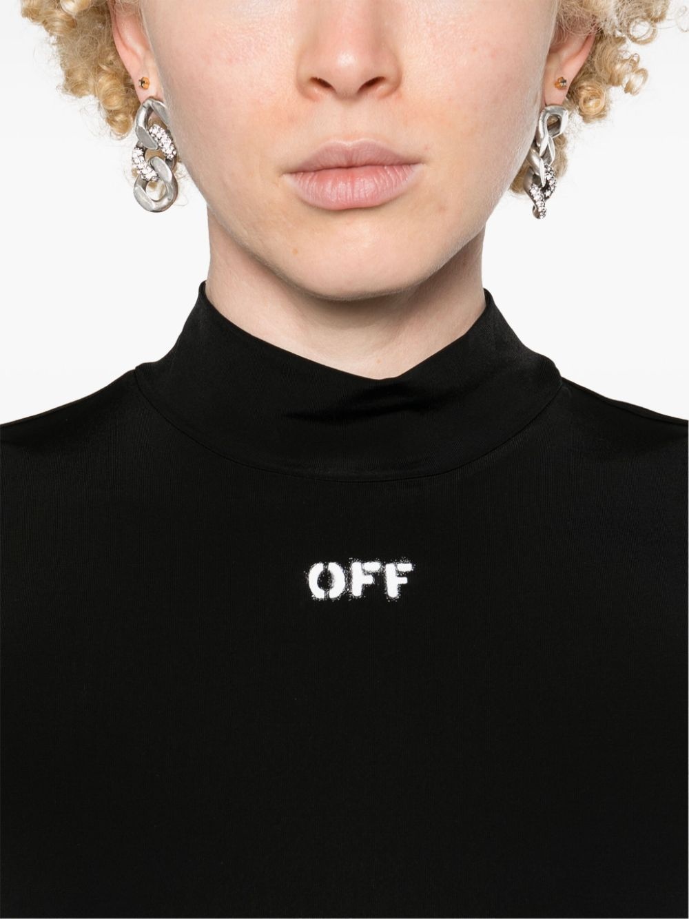 logo-print cropped T-shirt - 5
