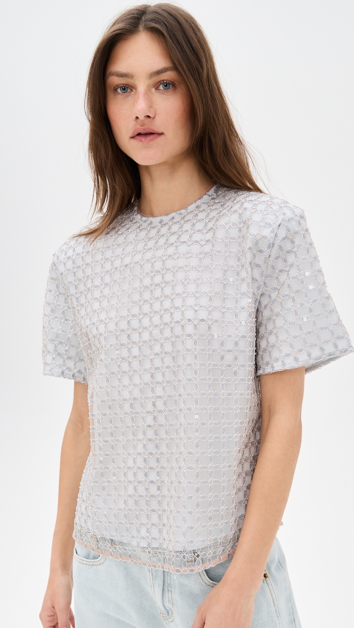 Beaded Oversized Top - 1