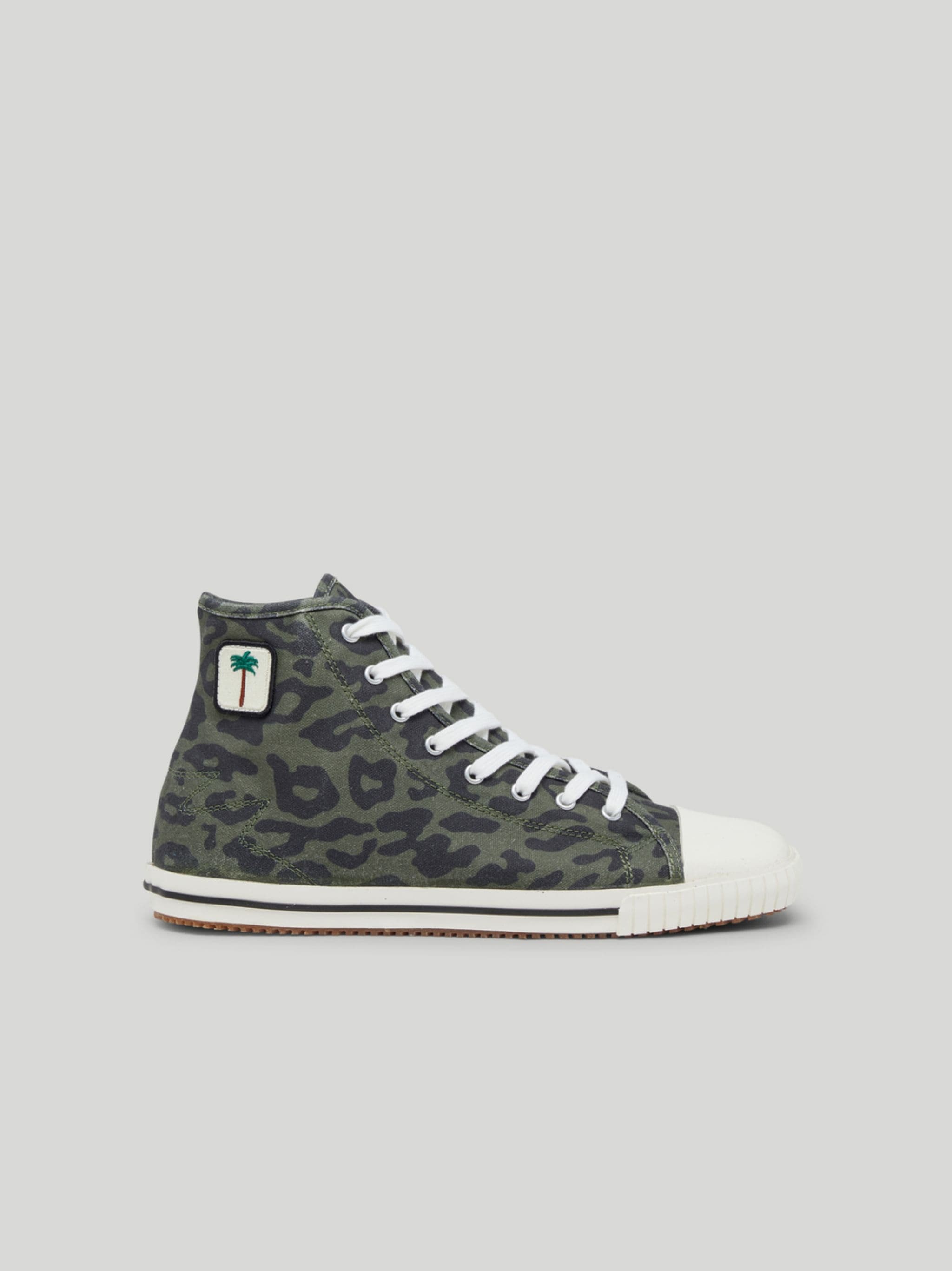 HIGH SQUARE VULCANIZED SNEAKERS - 1
