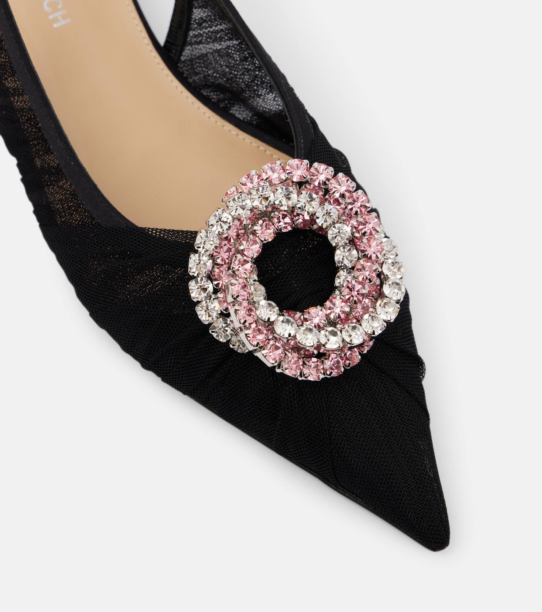 Galaxy tulle slingback flats - 5