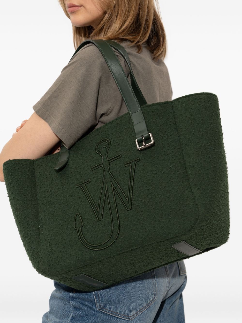 embossed-logo tote bag - 2