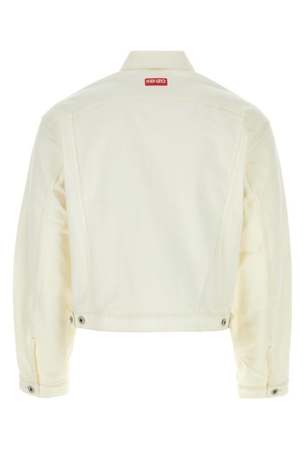Ivory stretch denim jacket - 2