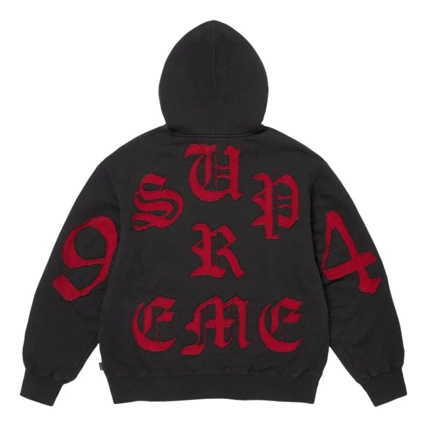 Supreme SS26 Cut Out Zip Up Hooded Sweatshirt 'Black' SUP-SS26-055-BLK - 1