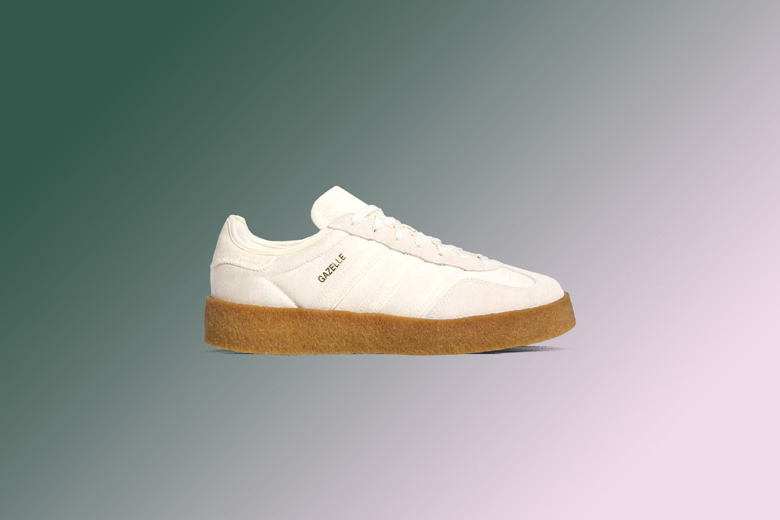 ADIDAS X CLOT GAZELLE BY EDISON CHEN - CREAM WHITE/CLOUD WHITE/GOLD METALLIC - 5