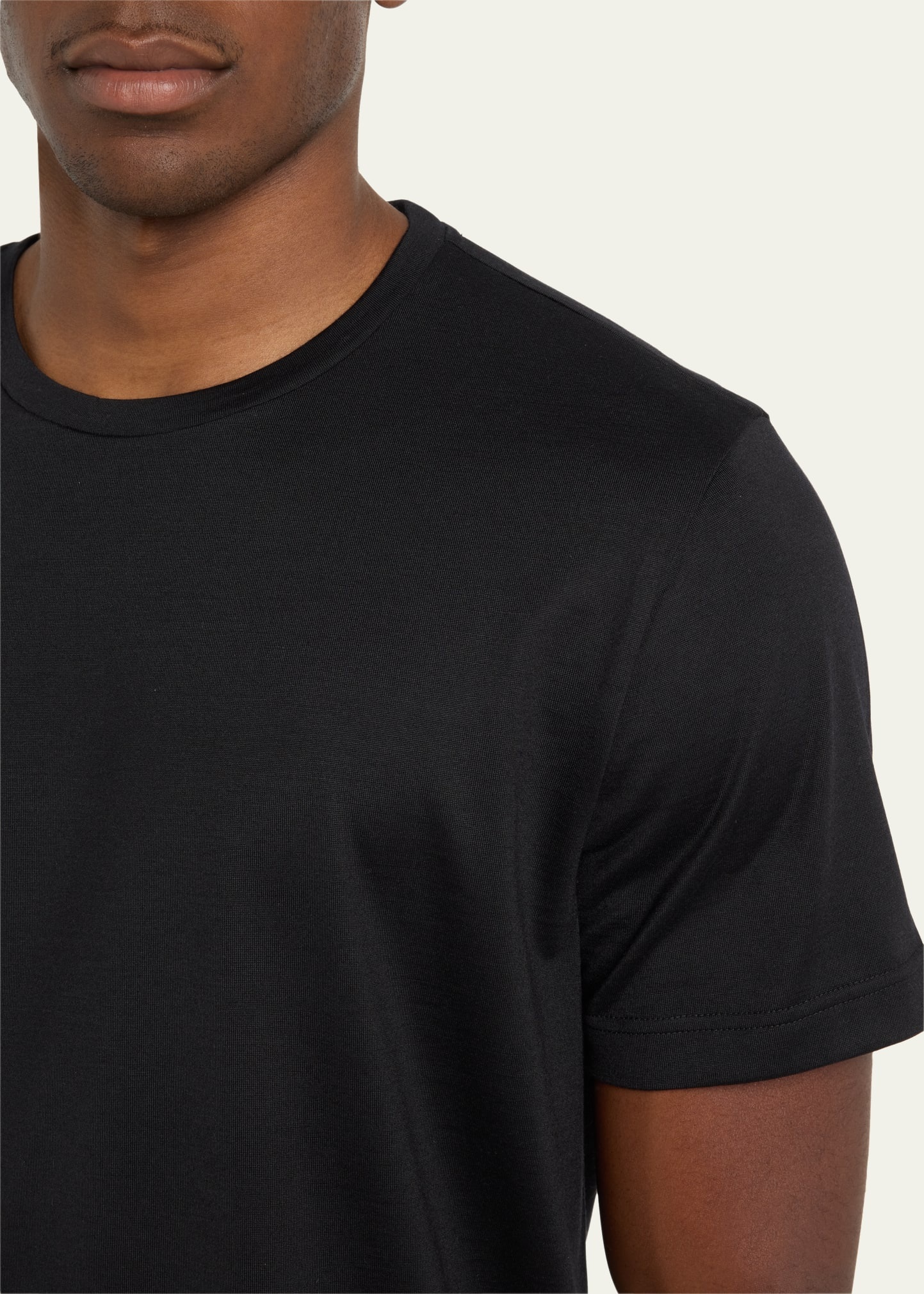 Men's Solid Cashmere T-Shirt - 5