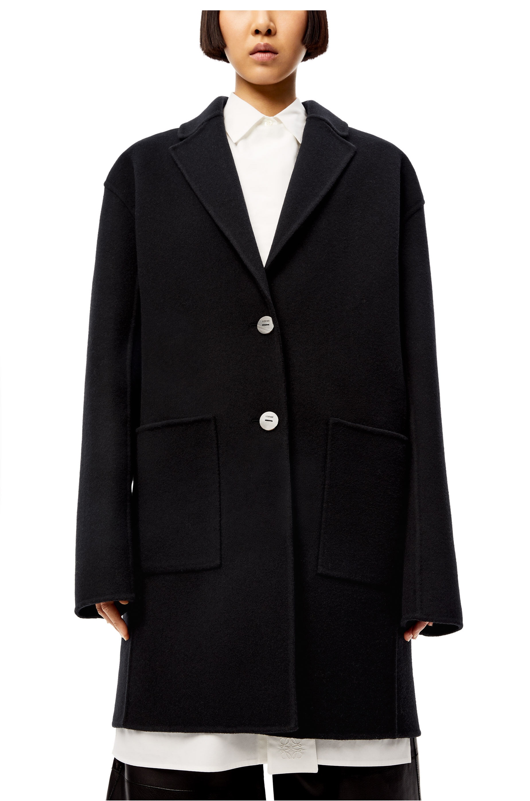 Slit jacket in wool and cashmere - 5