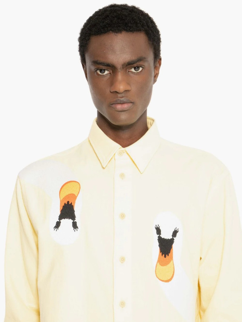 SWAN EMBROIDERED CLASSIC FIT SHIRT 5