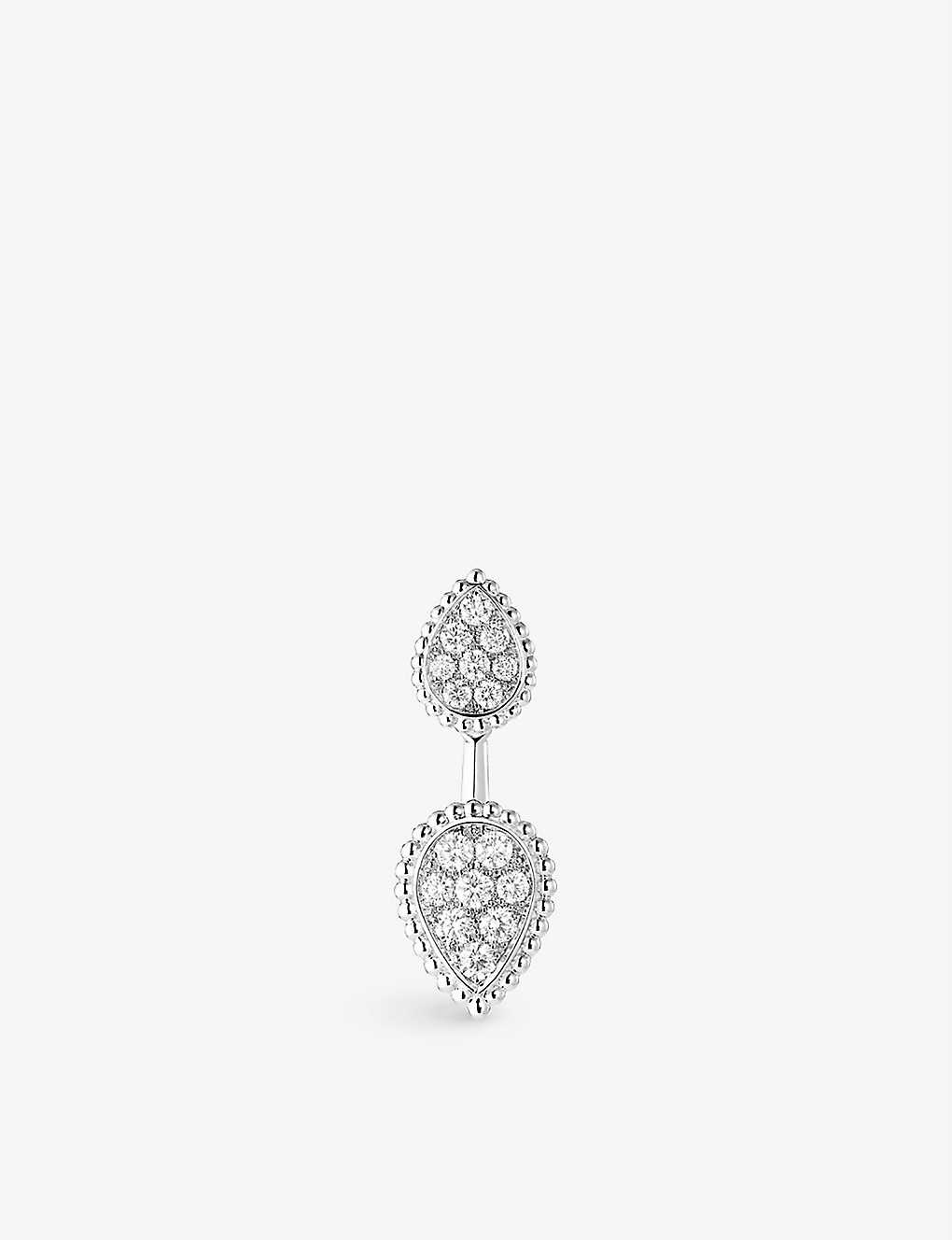 Serpent Bohème 18ct white-gold and 0.49ct diamond single earring - 1