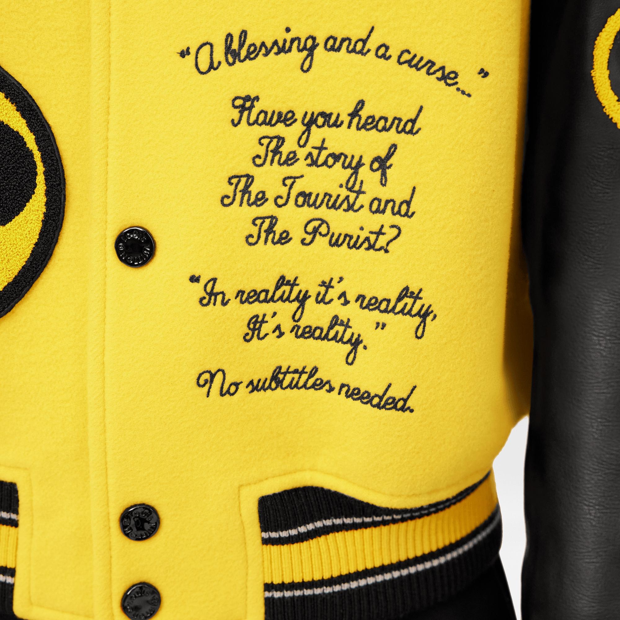 Leather Embroidered Varsity - 4