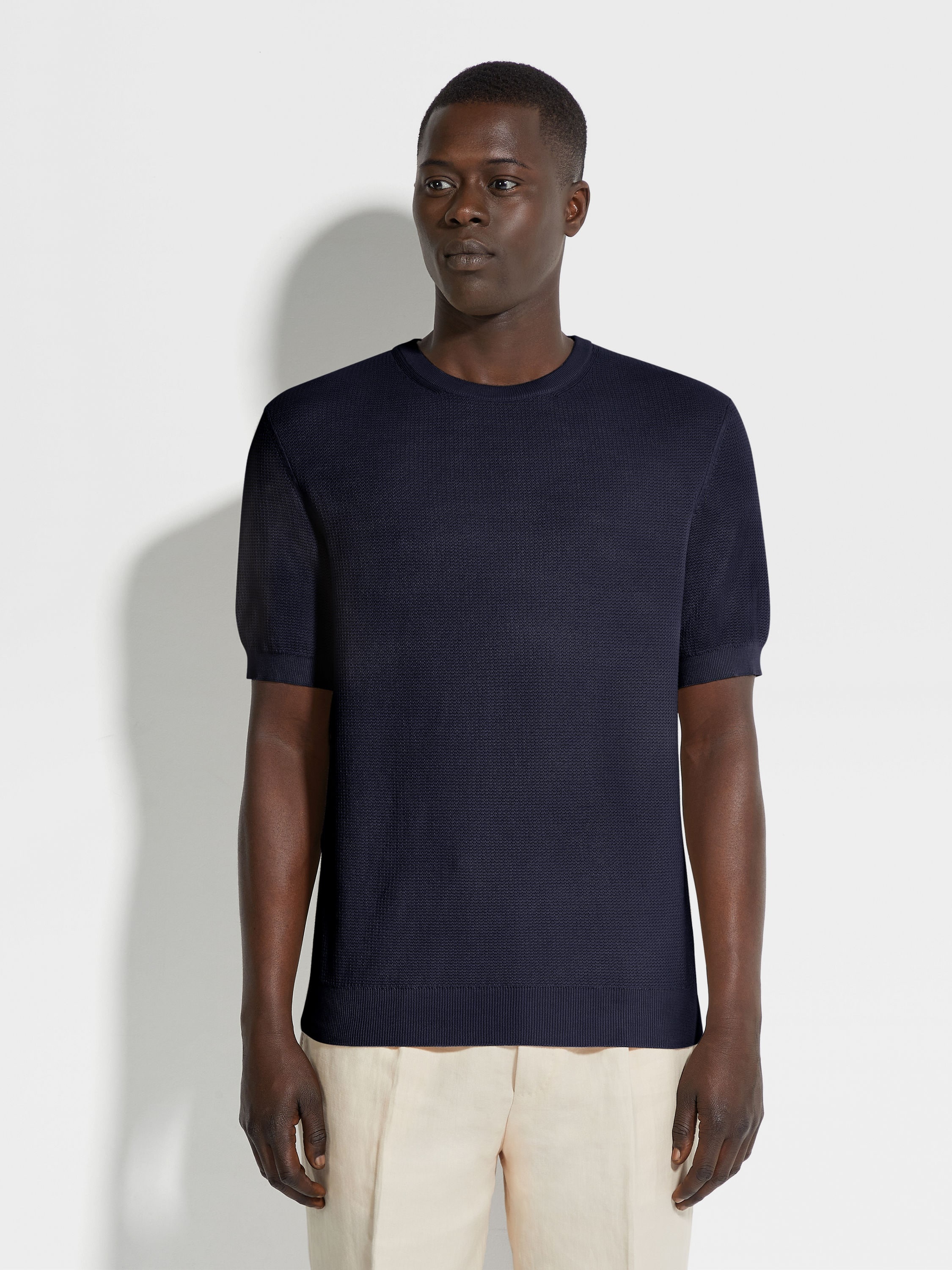 INK BLUE PREMIUM COTTON CREWNECK - 4