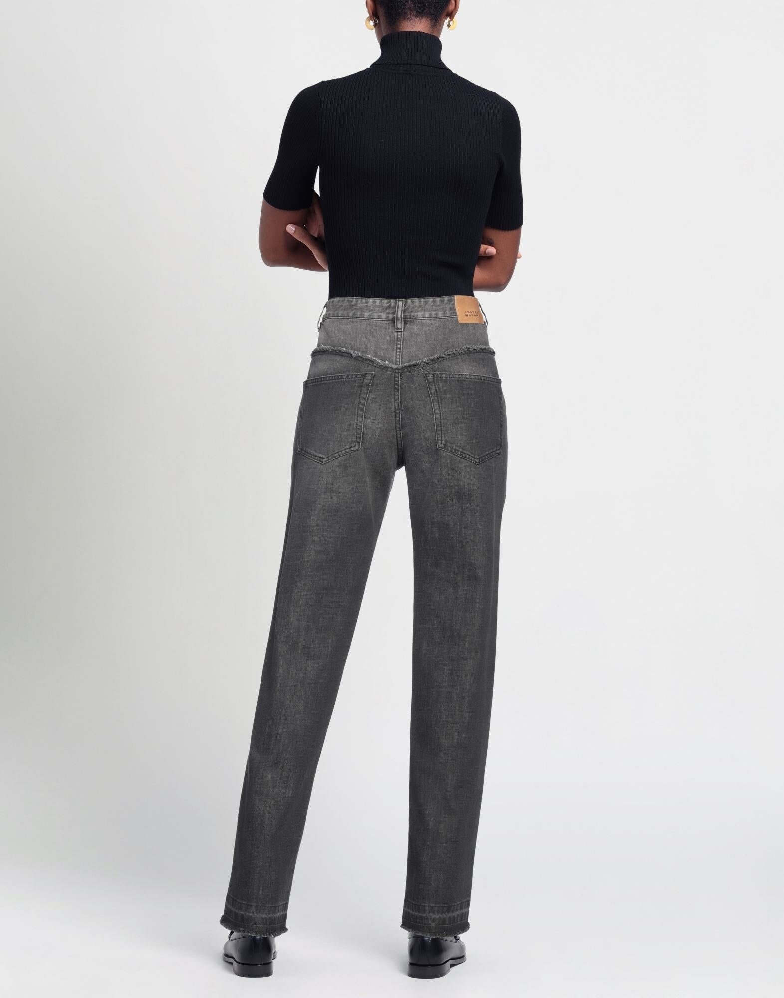 Steel grey Women's Denim Pants - 3