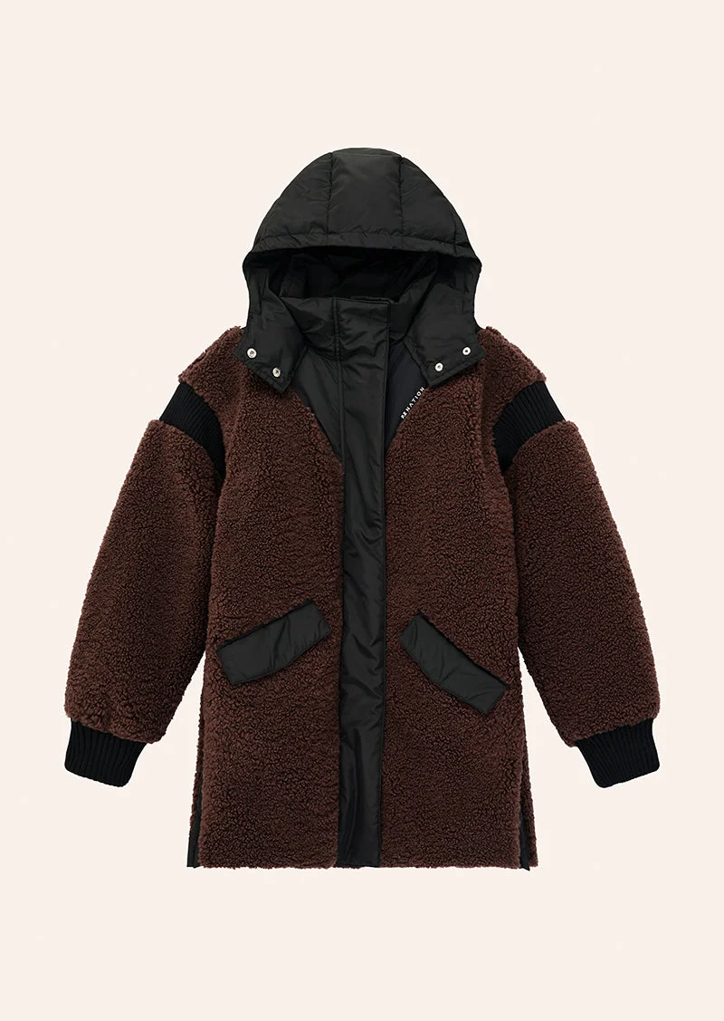 DISTRICT JACKET IN MAHOGANY - 1
