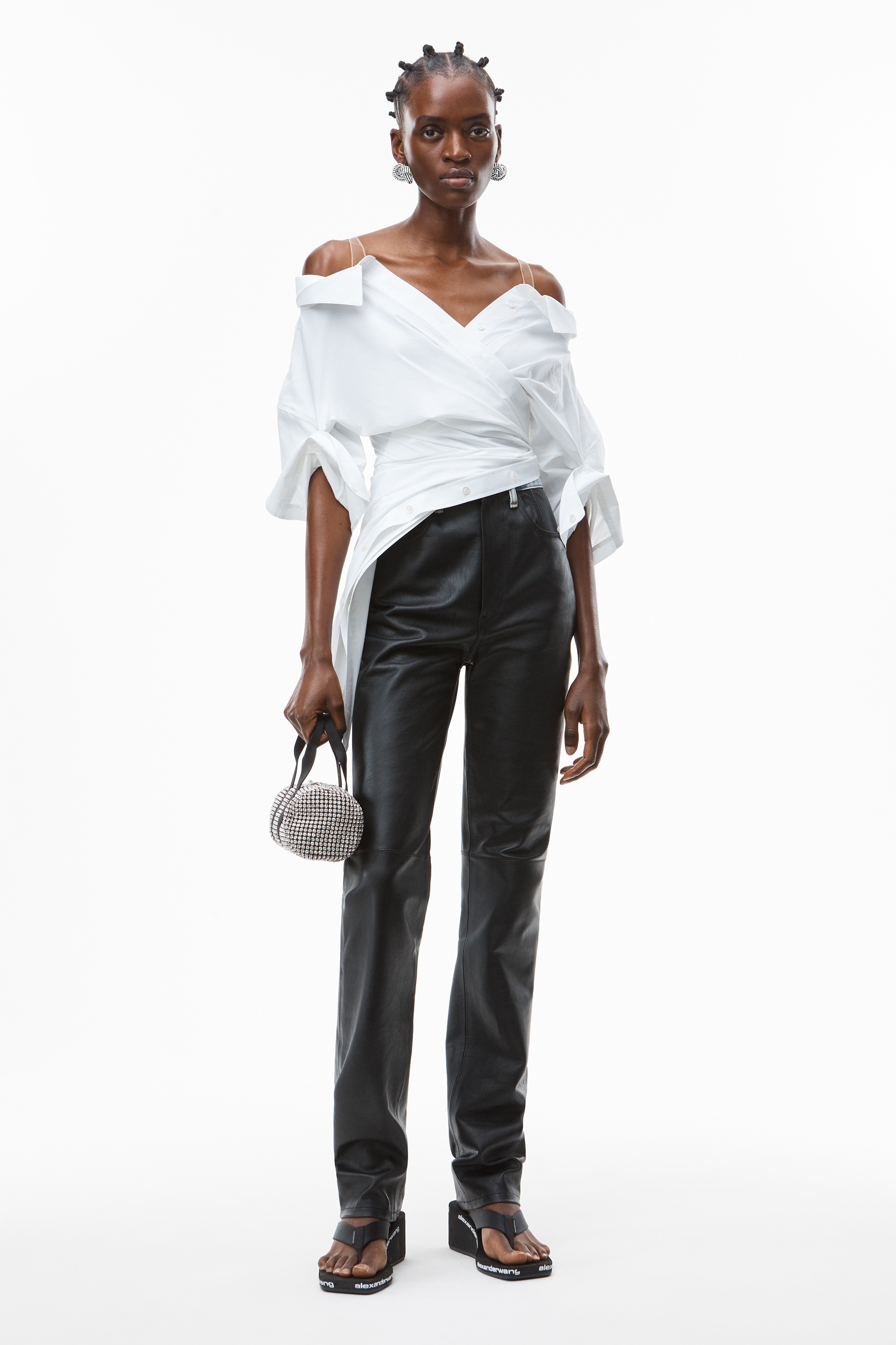 DECONSTRUCTED TOP IN CRUSHED COTTON - 6