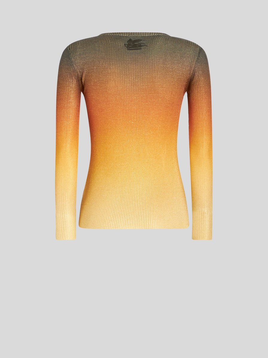 COLOUR SHADED LAMÉ JUMPER - 6