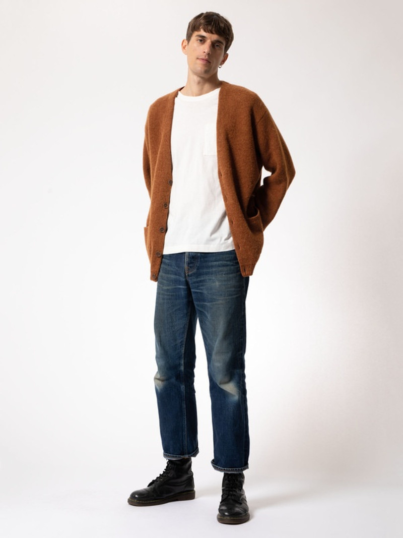 Nudie Jeans Kent Cardigan Cinnamon outlook