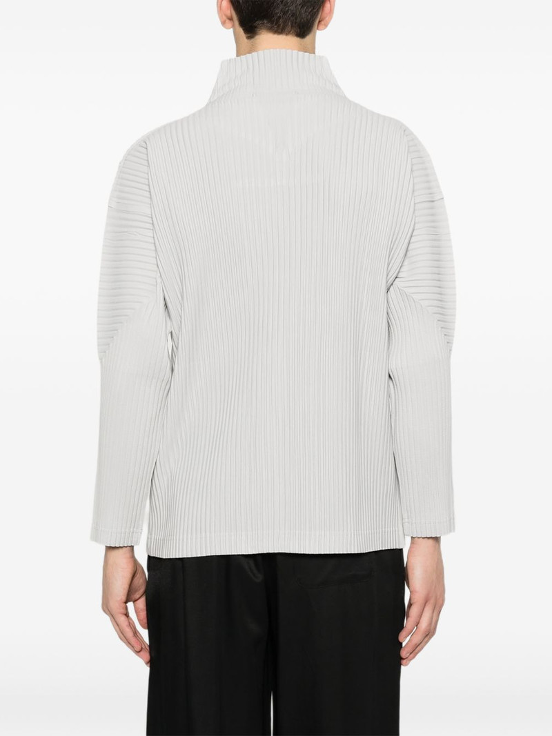 zip-up plissé jacket 4